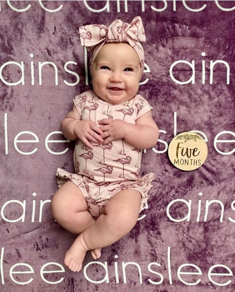 PERSONALIZED NAME BLANKET - LIGHT FONT - PLUM