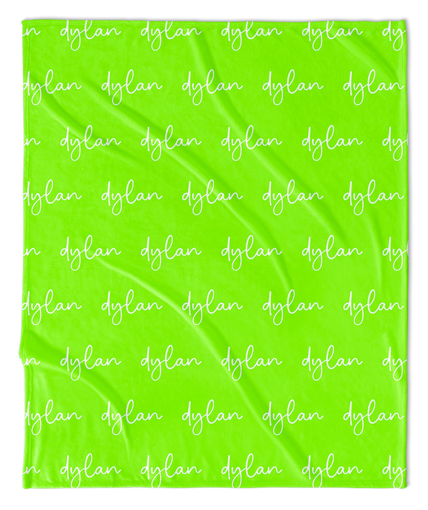 Personalized Name Blanket - Script (ALL COLOR OPTIONS)