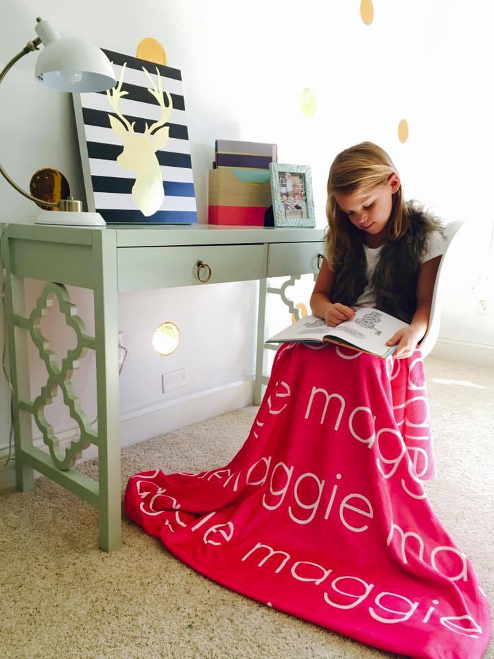 PERSONALIZED NAME BLANKET - LIGHT (ALL COLOR OPTIONS)