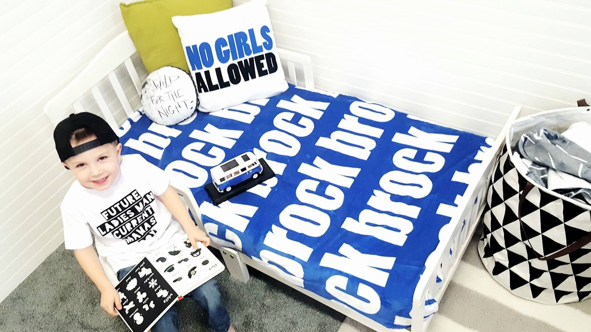 PERSONALIZED NAME BLANKET - BOLD (ALL COLOR OPTIONS)