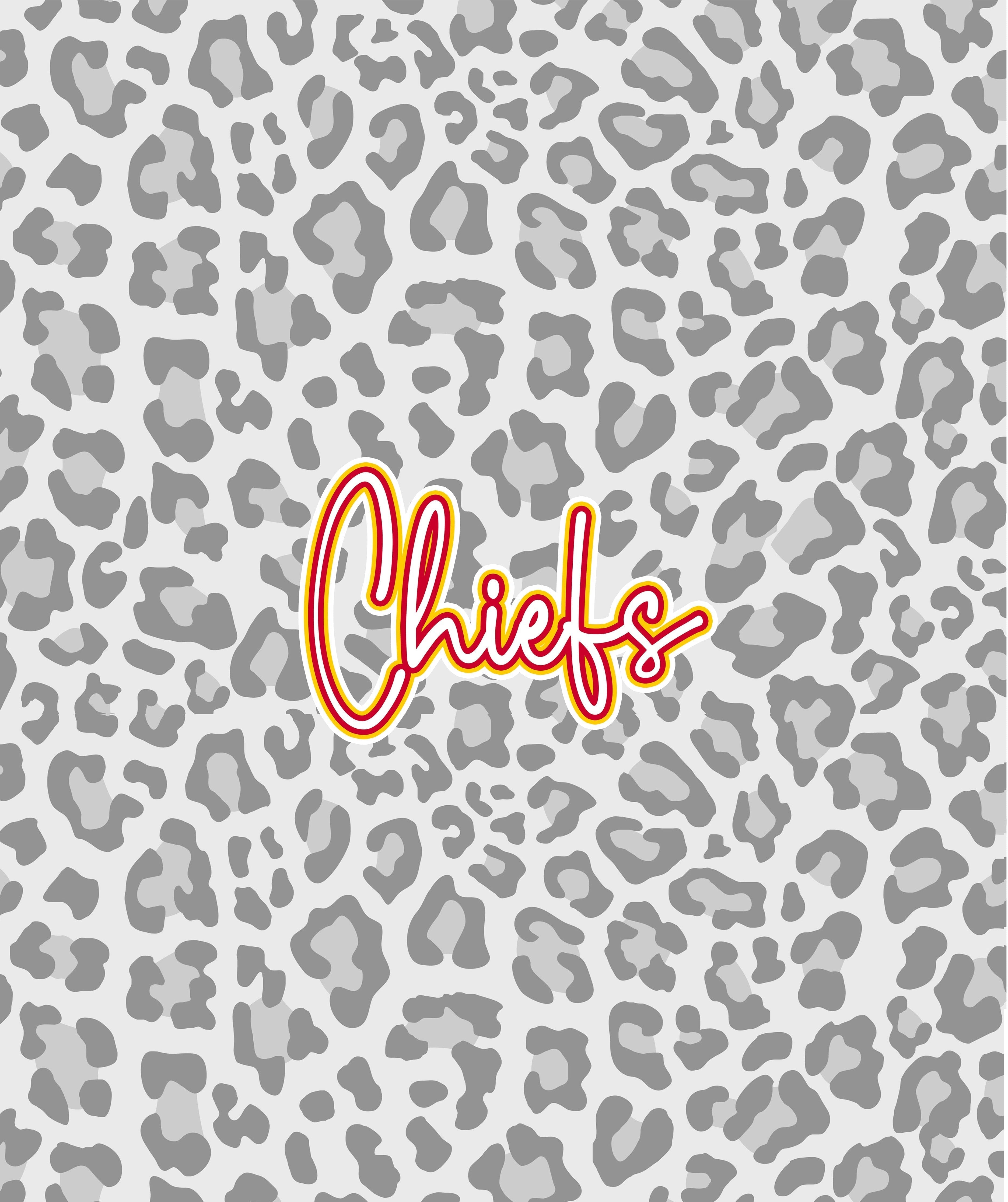 Grey Leopard - Script with 2 Colors