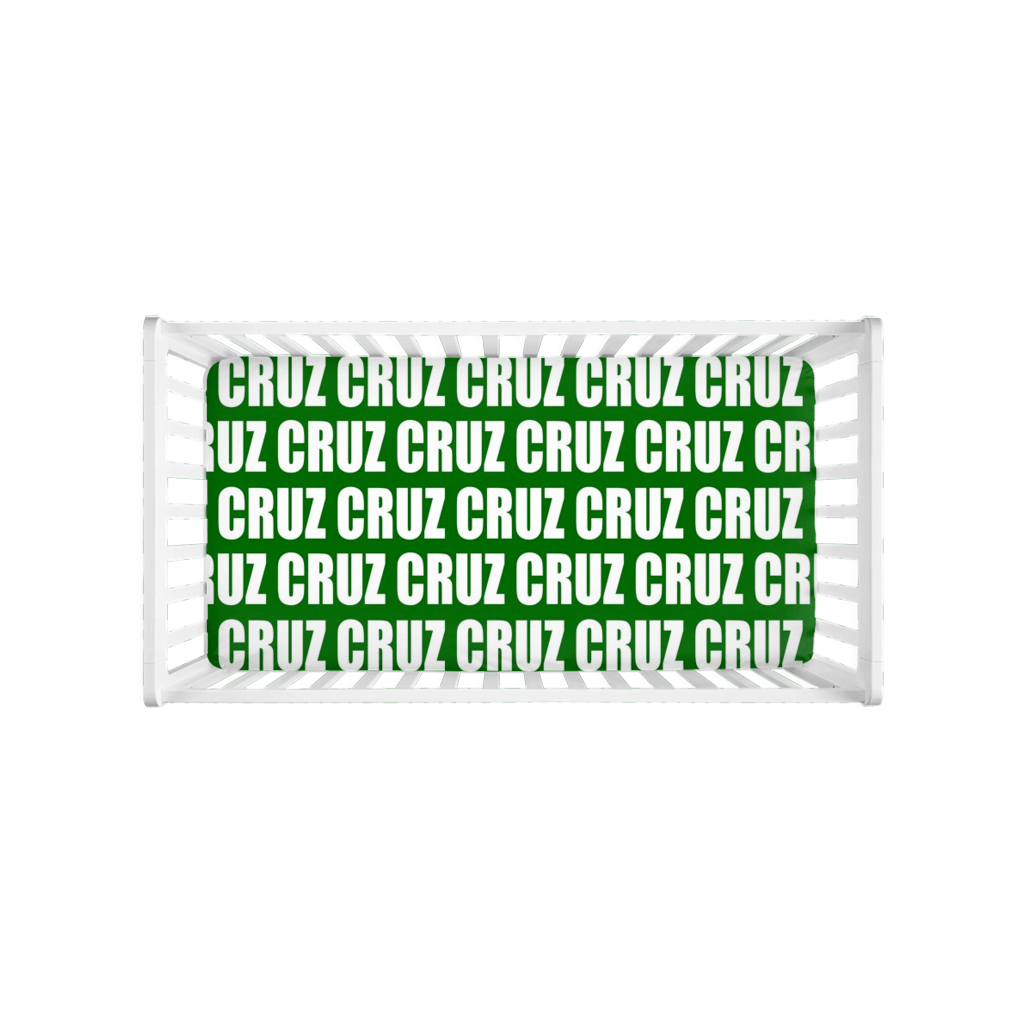 PERSONALIZED MODERN REPEAT CRIB SHEET - BOLD