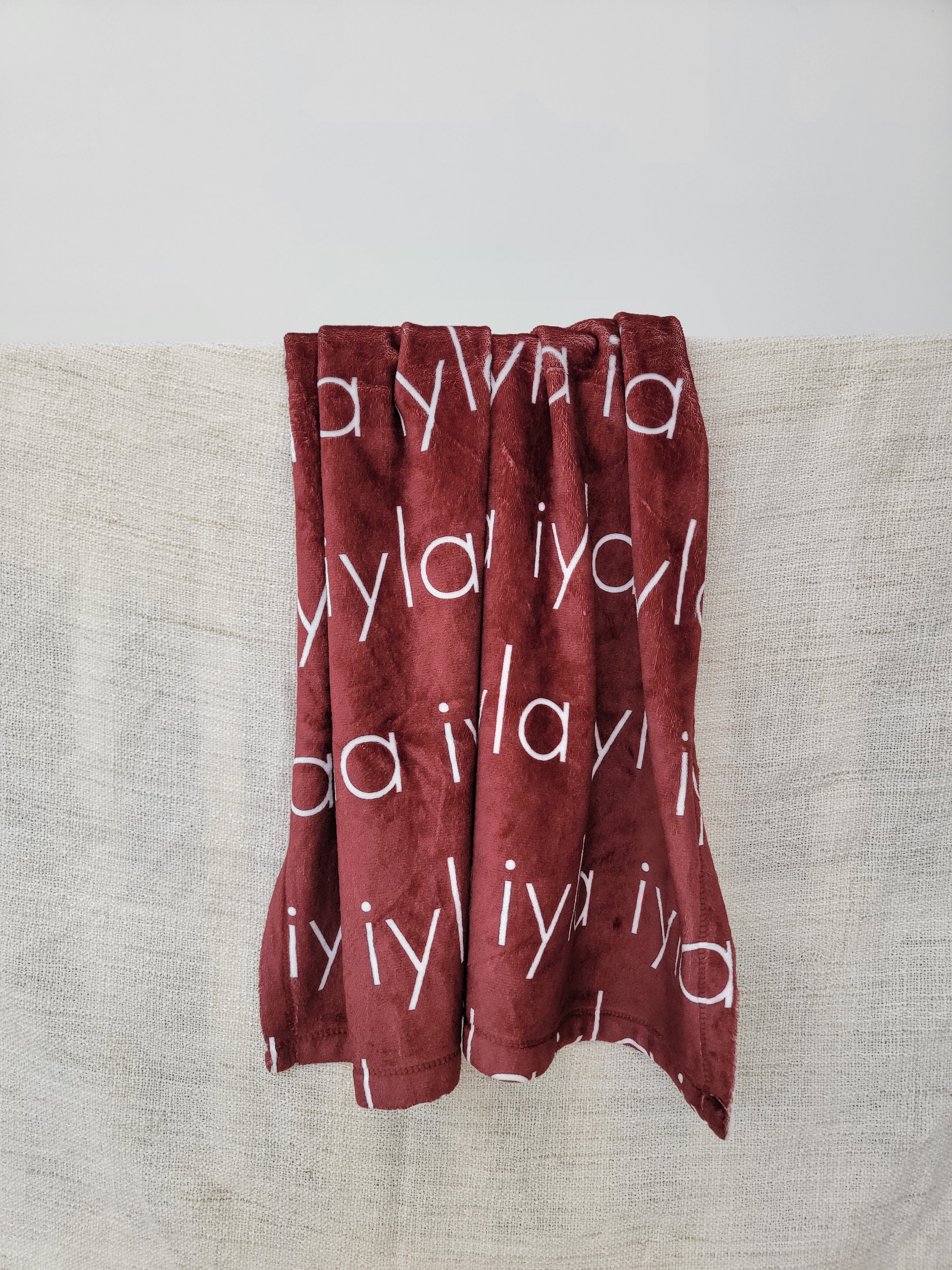 PERSONALIZED NAME BLANKET - LIGHT (BOHO COLOR OPTIONS)