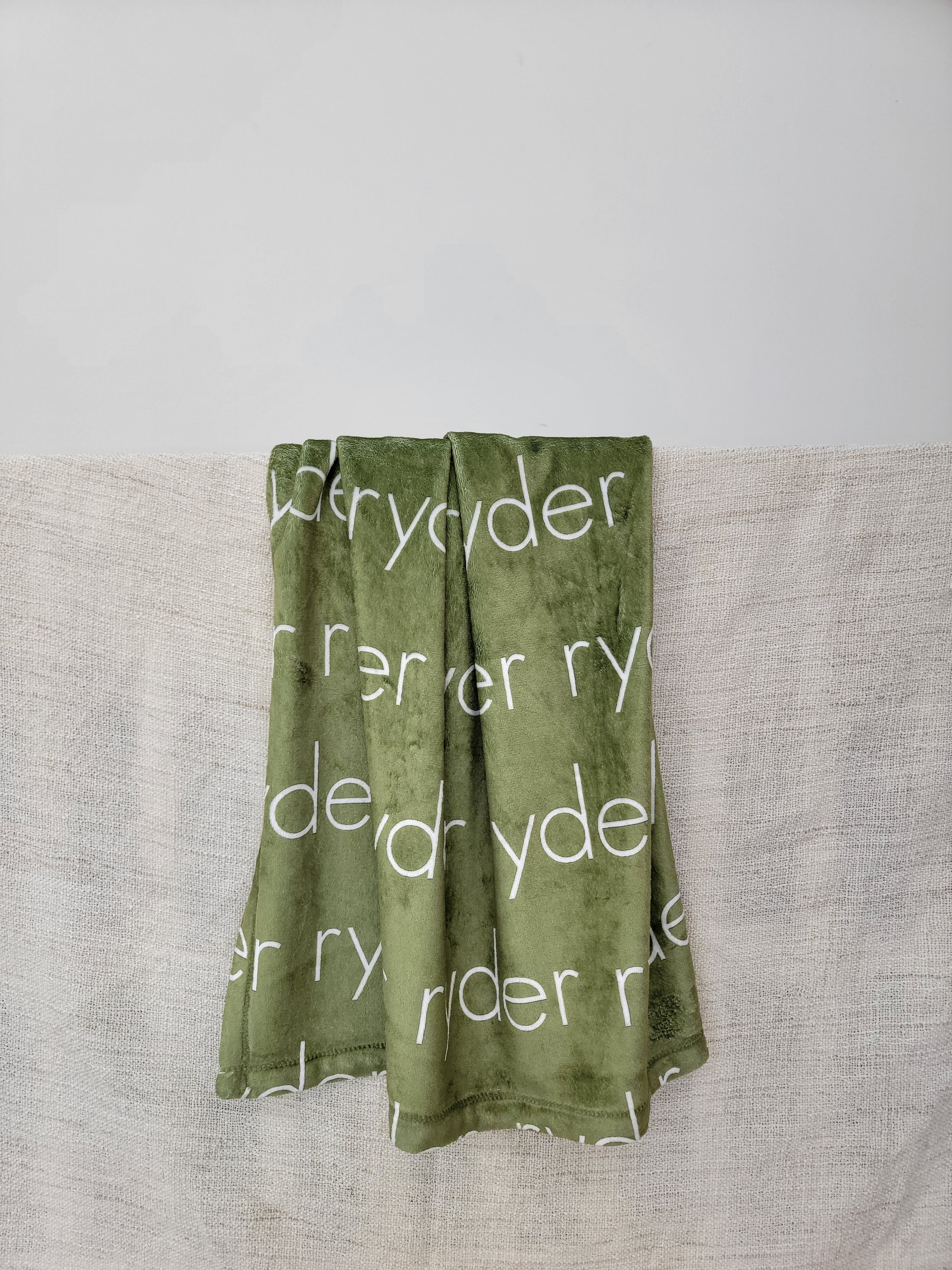 PERSONALIZED NAME BLANKET - LIGHT (BOHO COLOR OPTIONS)