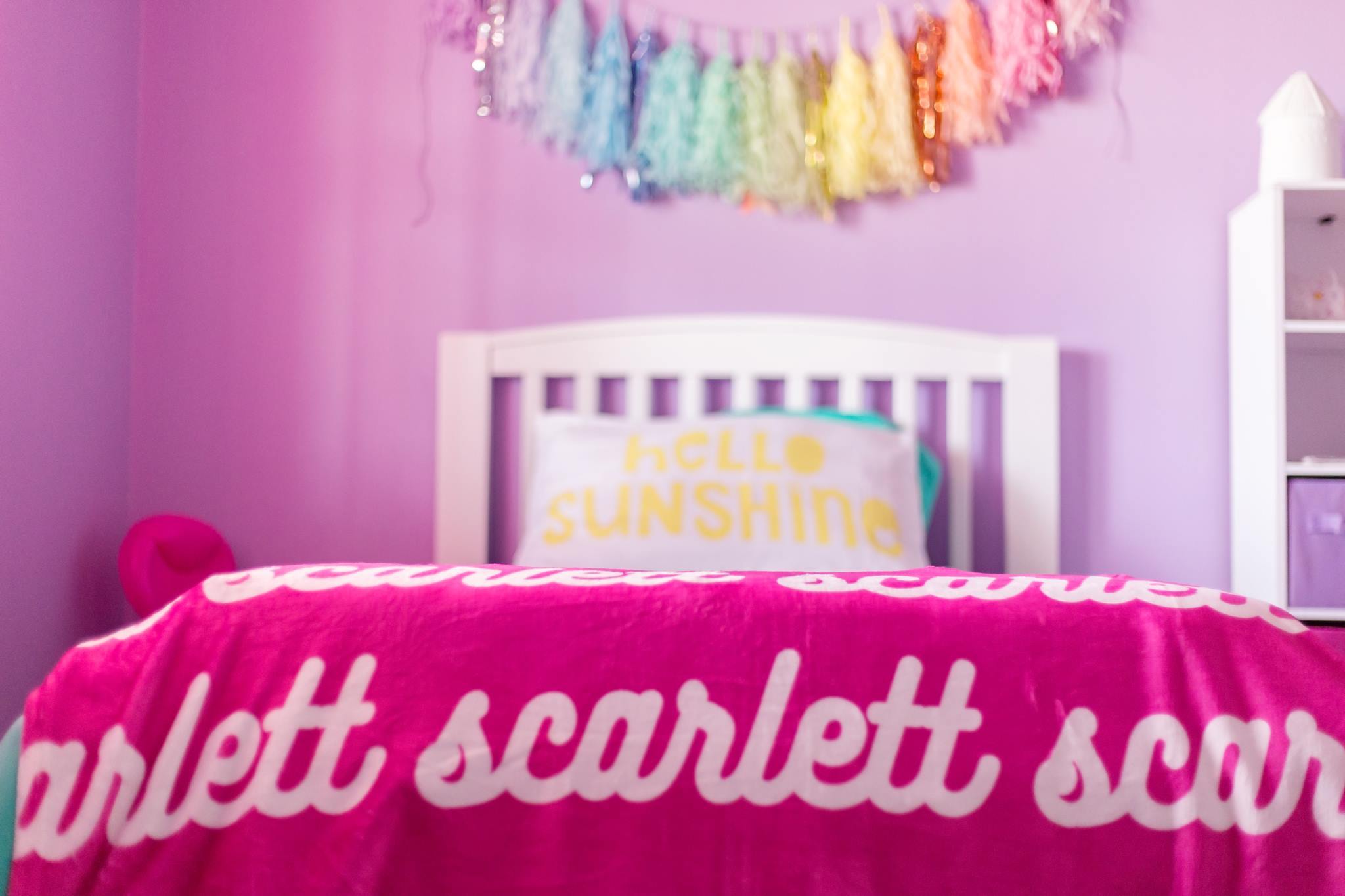 PERSONALIZED NAME BLANKET - RETRO CURSIVE (ALL COLOR OPTIONS)