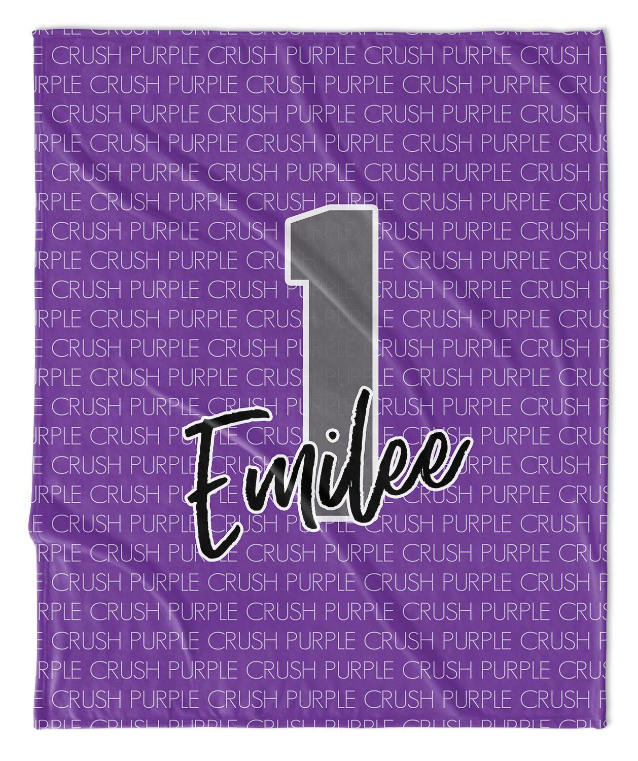 PERSONALIZED LARGE NUMBER TEAM BLANKET