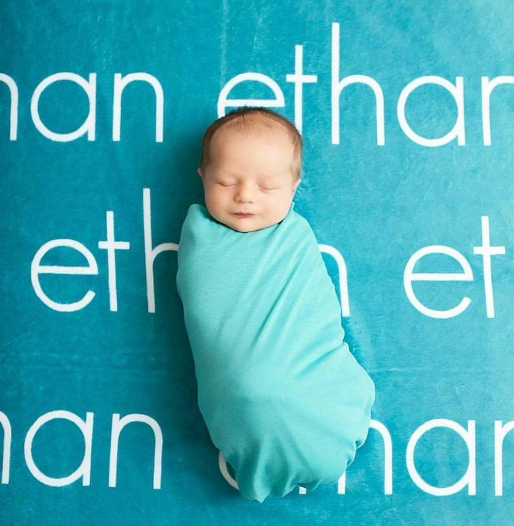 PERSONALIZED NAME BLANKET - LIGHT (ALL COLOR OPTIONS)