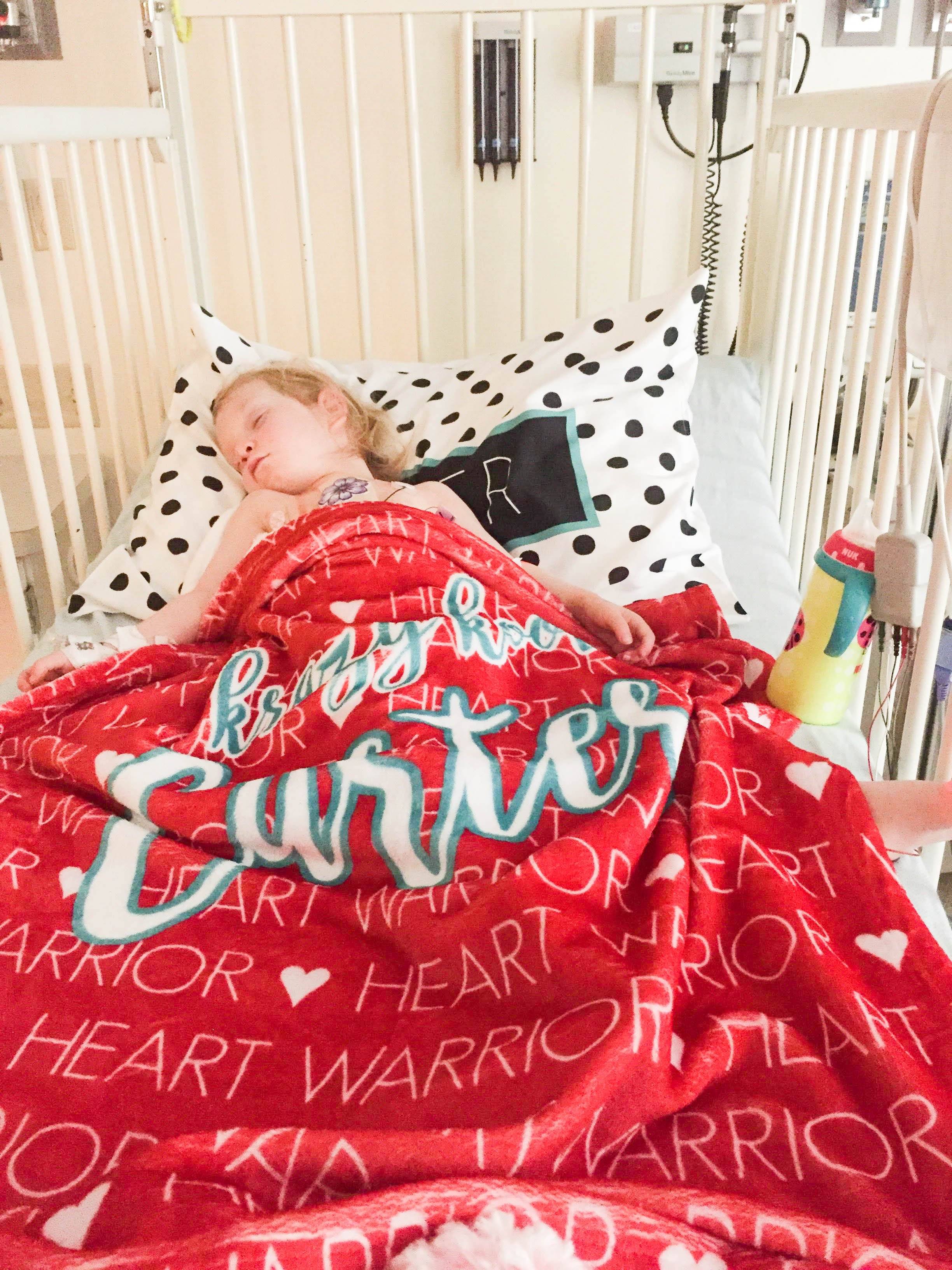 HEART WARRIOR PERSONALIZED BLANKET