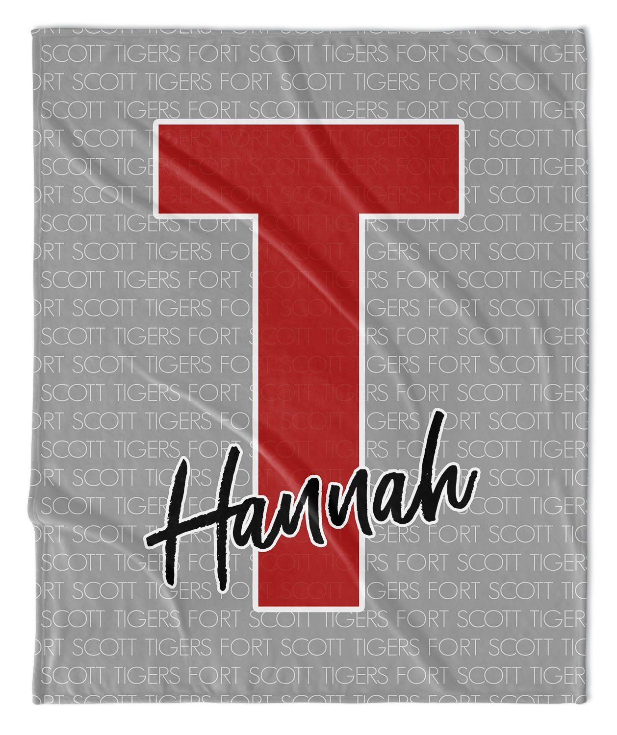 PERSONALIZED LARGE LETTER SCHOOL BLANKET