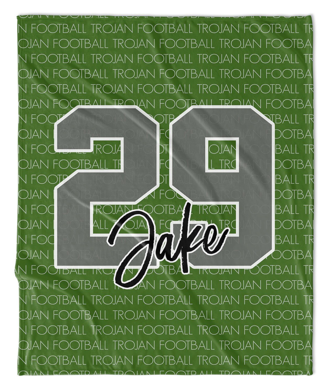 PERSONALIZED LARGE NUMBER TEAM BLANKET