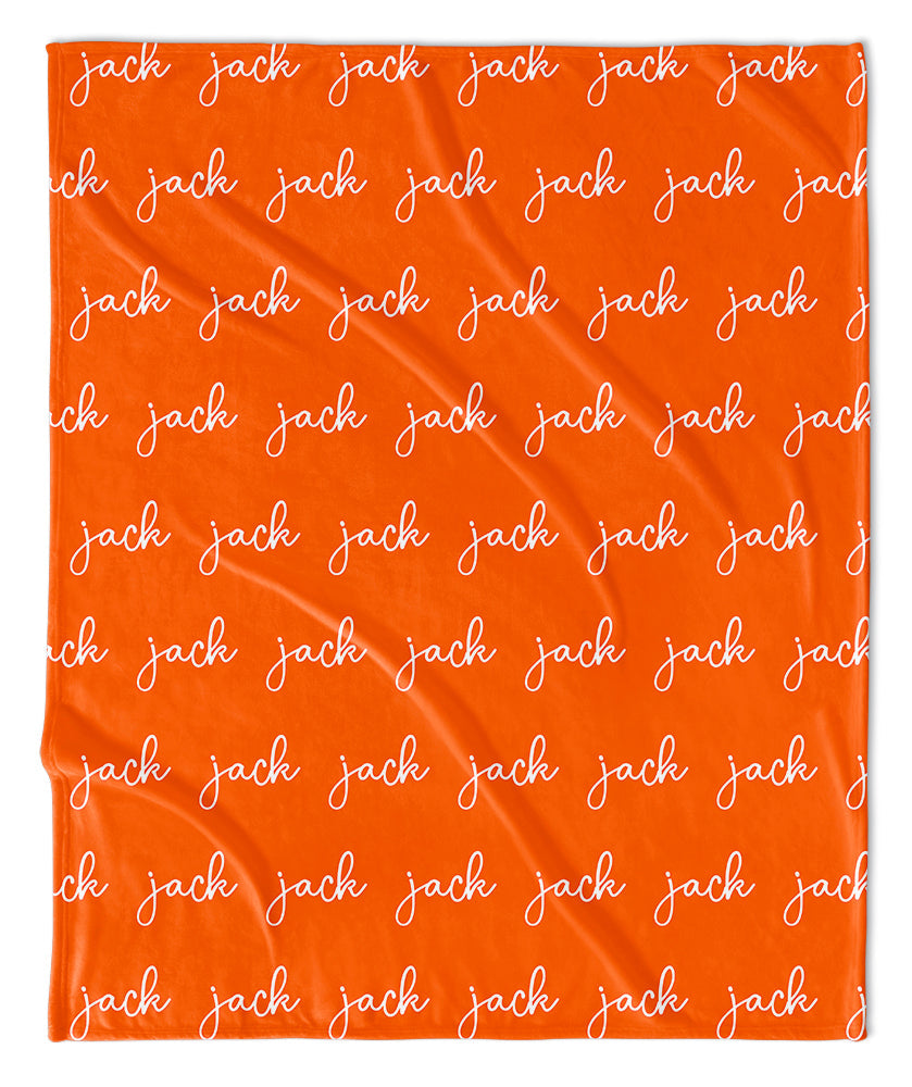 Personalized Name Blanket - Script (ALL COLOR OPTIONS)