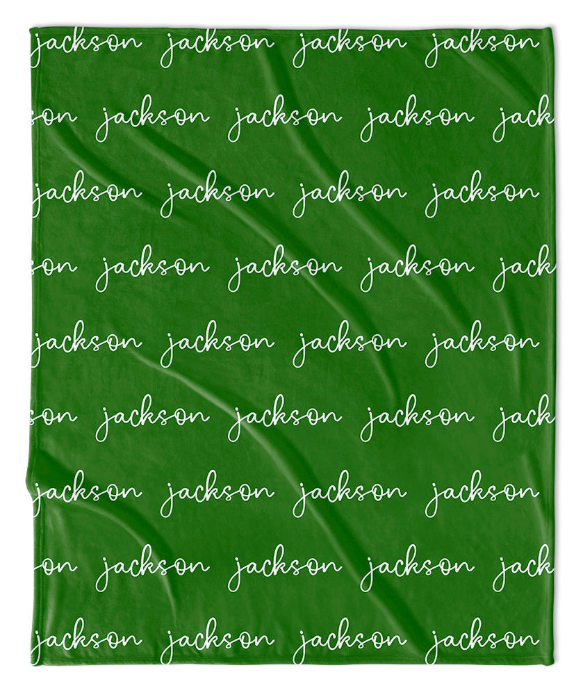 Personalized Name Blanket - Script (ALL COLOR OPTIONS)