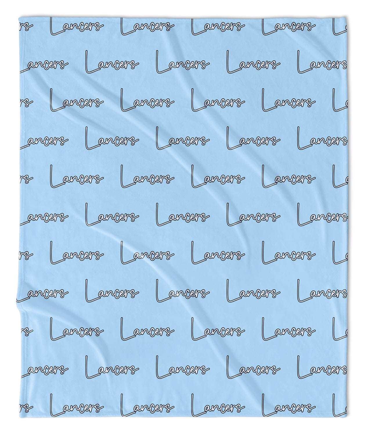 Cursive Repeat Mascot Blanket