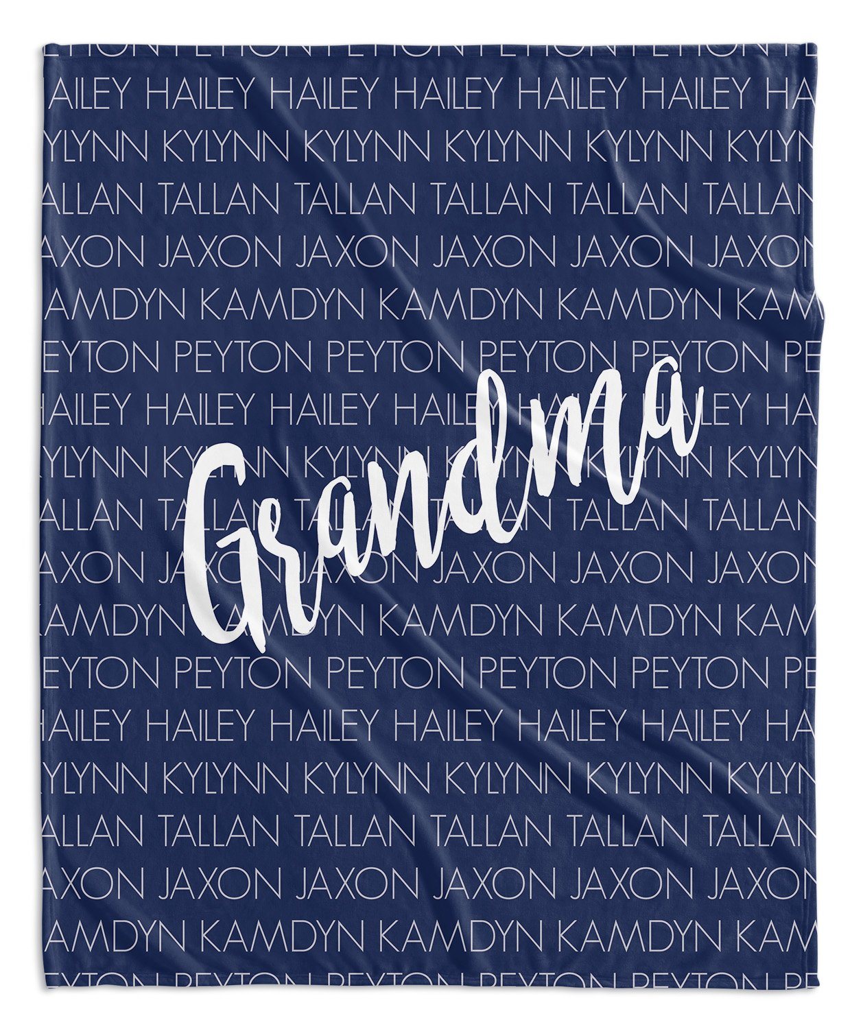 FAMILY NAMES PERSONALIZED THROW BLANKET