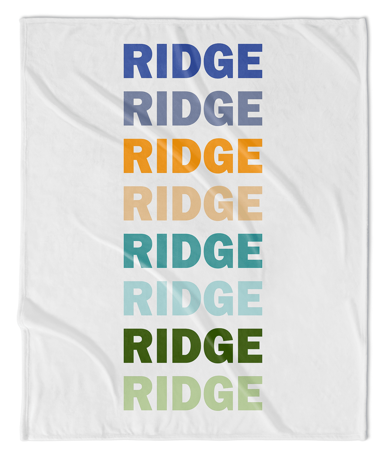 LISTED NAME PERSONALIZED BLANKET- BOY RAINBOW
