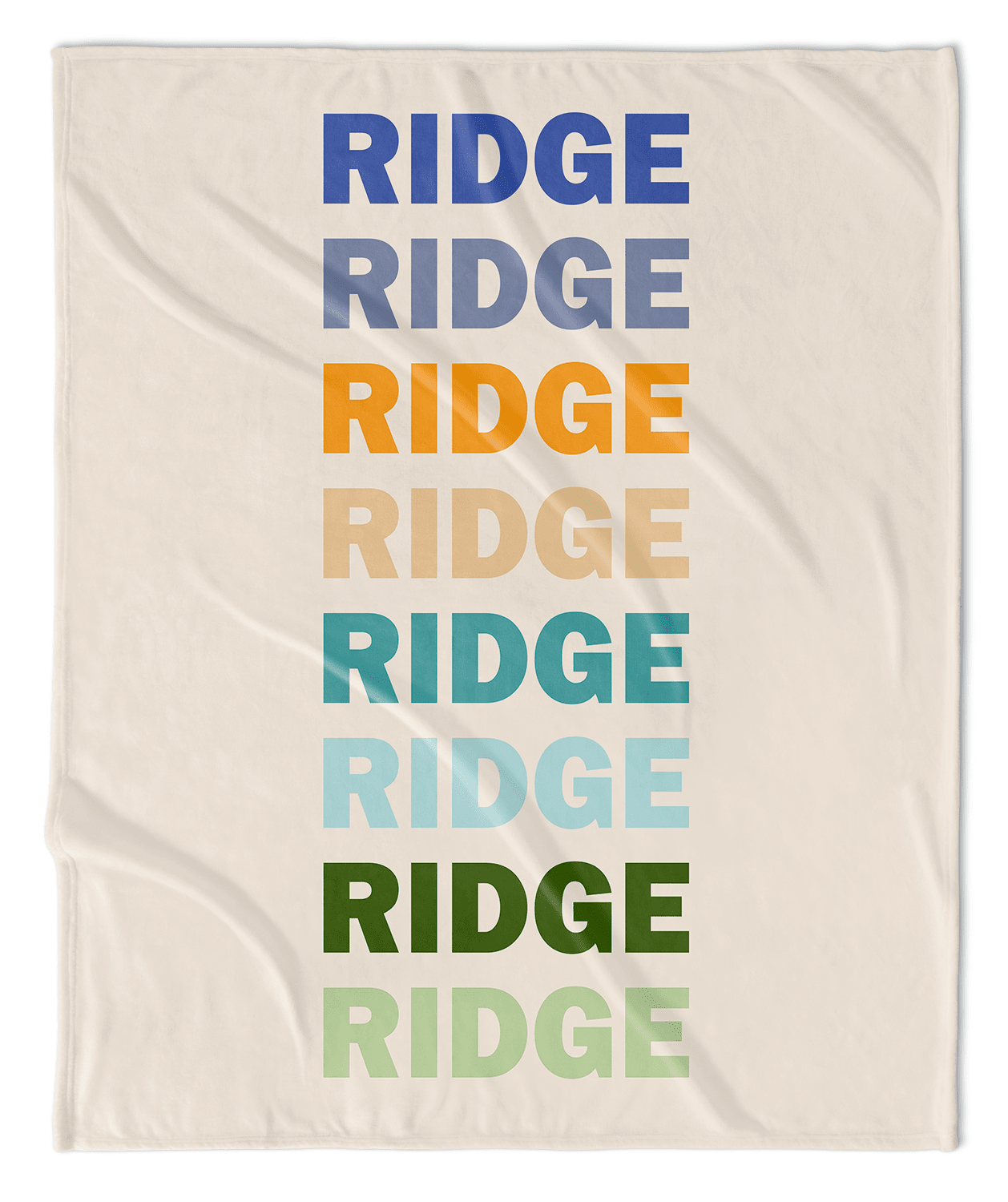 LISTED NAME PERSONALIZED BLANKET- BOY RAINBOW