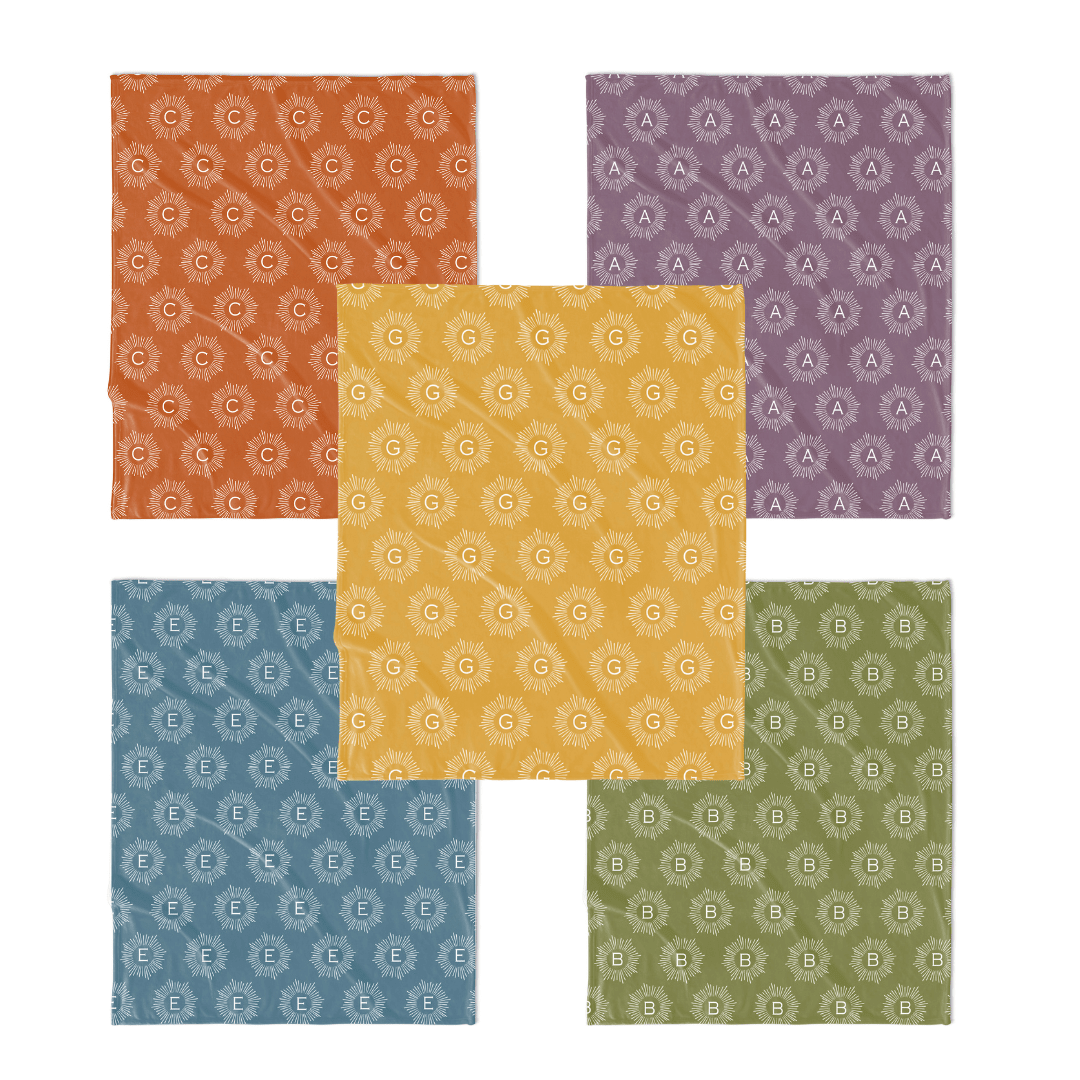 H3 X HB Sunburst Monogram Blanket