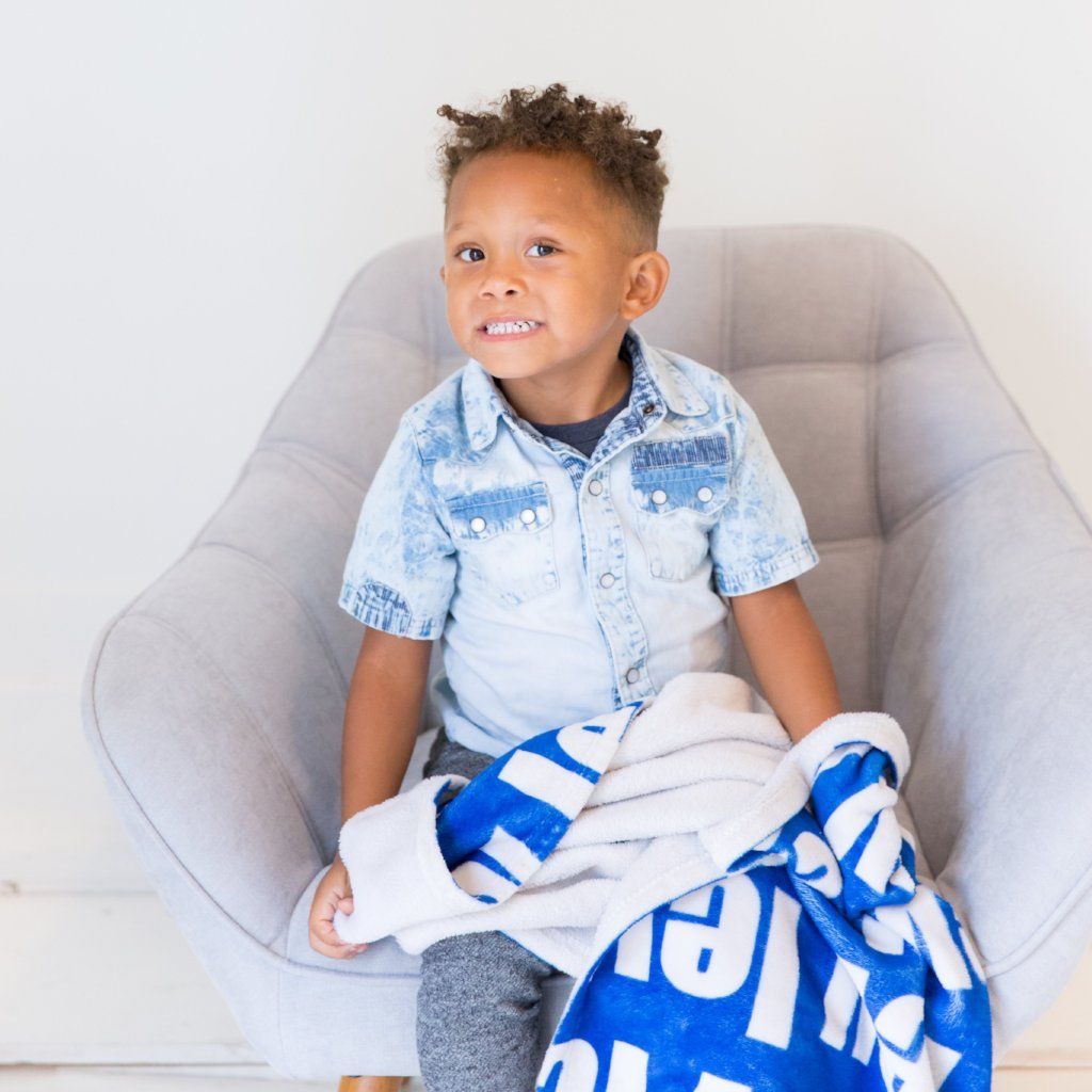 PERSONALIZED NAME BLANKET - BOLD (ALL COLOR OPTIONS)