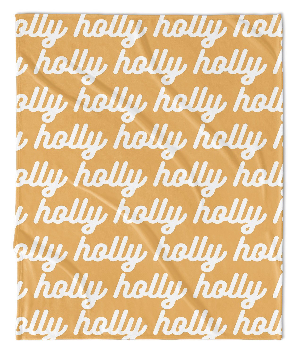 PERSONALIZED NAME BLANKET - RETRO CURSIVE (JEWEL TONE COLOR OPTIONS)