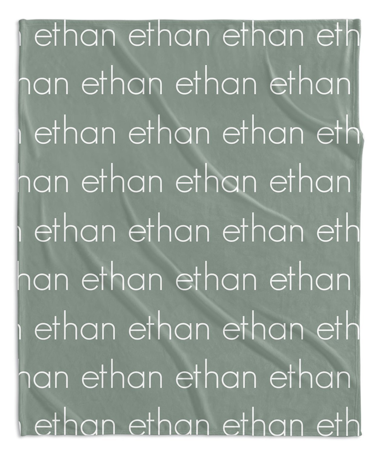 PERSONALIZED NAME BLANKET - LIGHT (JEWEL TONE COLOR OPTIONS)