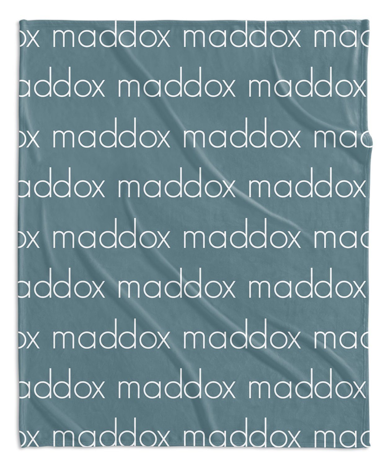 PERSONALIZED NAME BLANKET - LIGHT (JEWEL TONE COLOR OPTIONS)