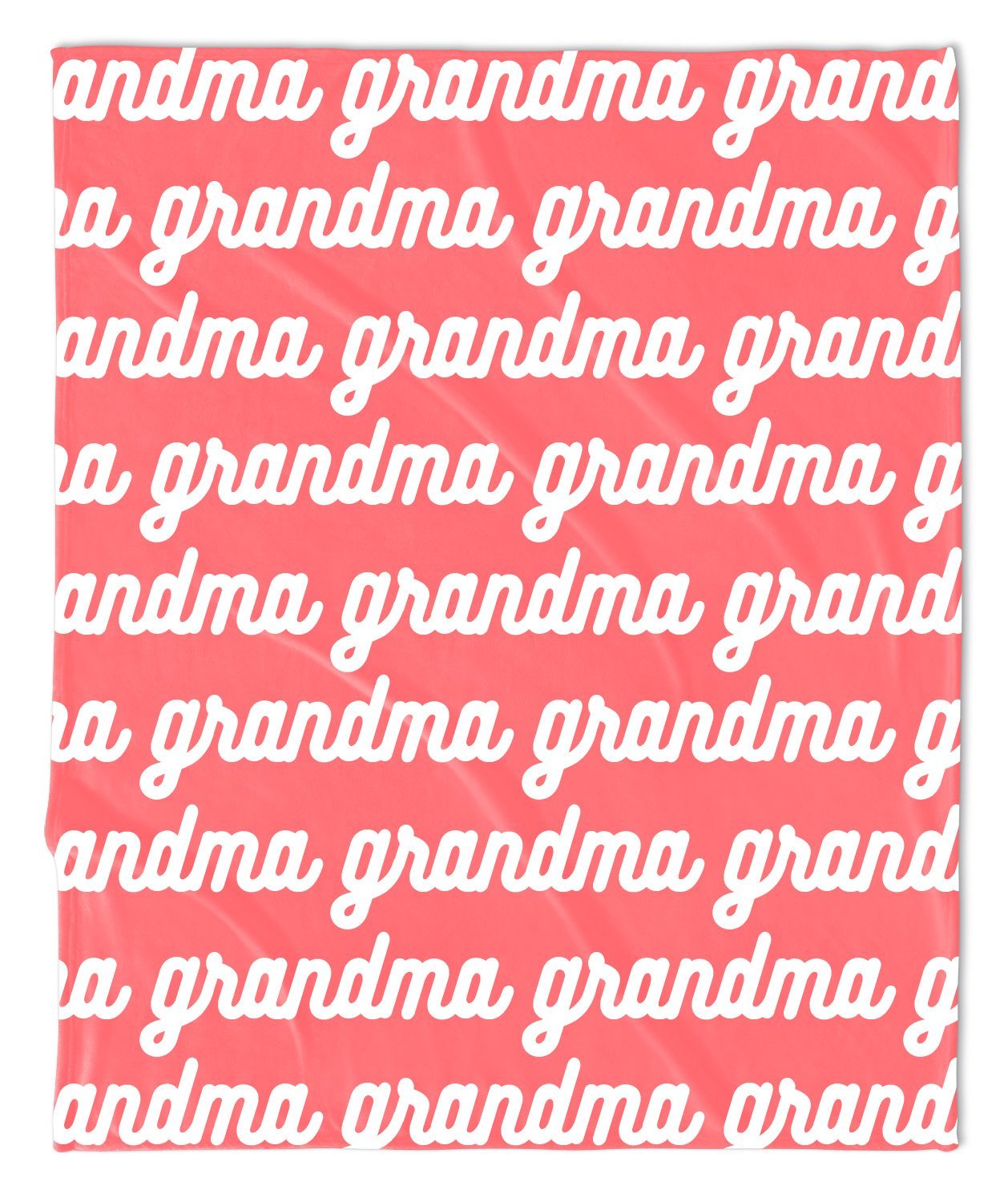 MOTHER'S DAY REPEAT THROW BLANKET -  RETRO CURSIVE