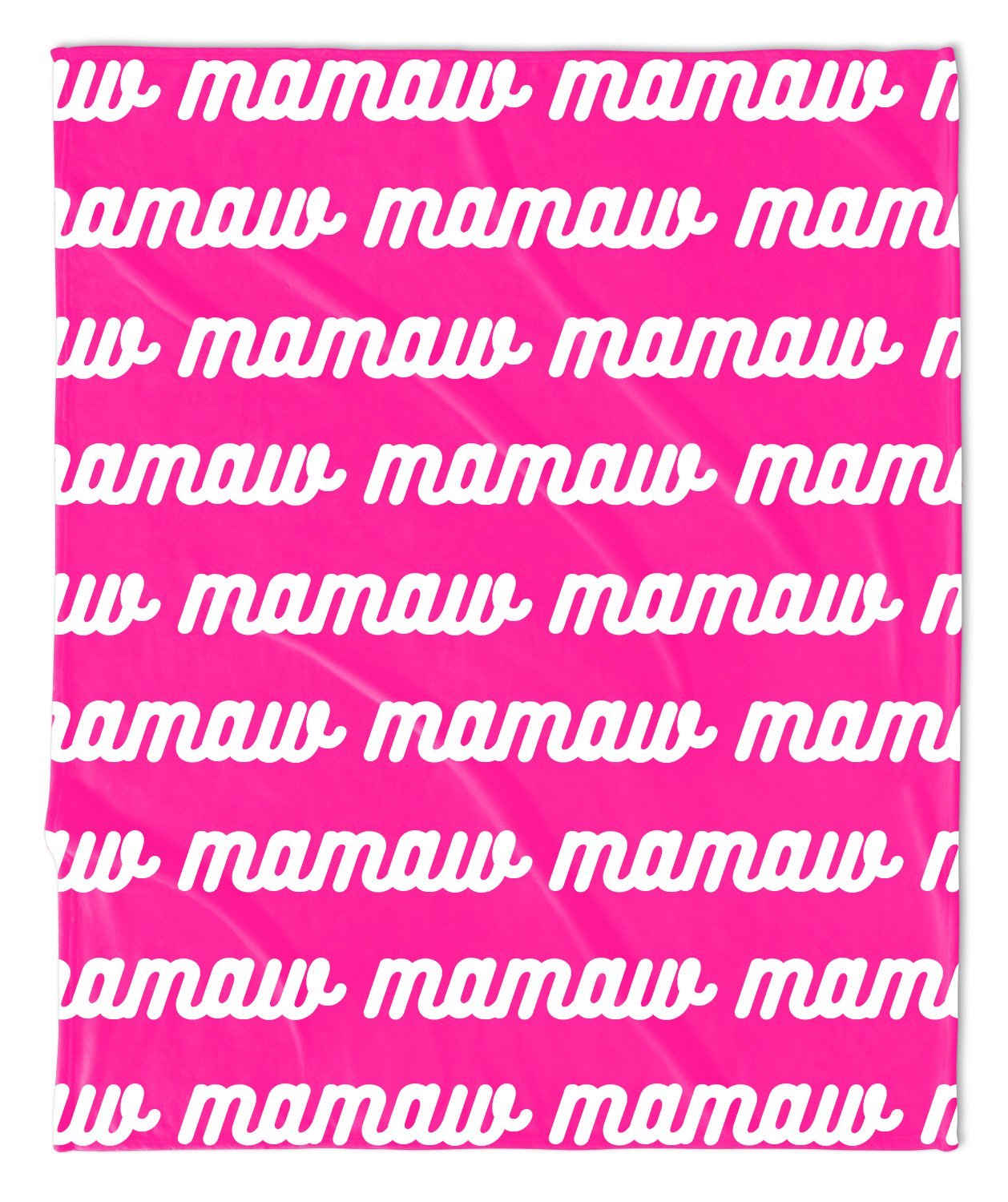 MOTHER'S DAY REPEAT THROW BLANKET -  RETRO CURSIVE