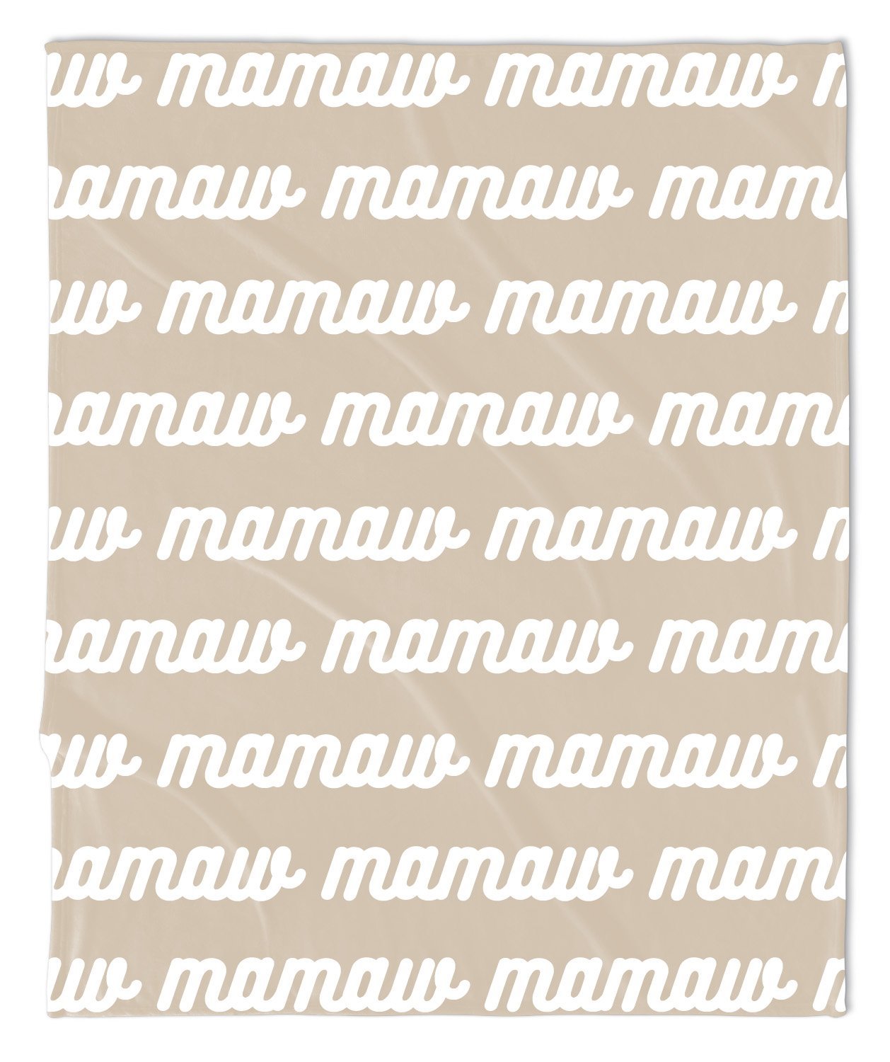 MOTHER'S DAY REPEAT THROW BLANKET -  RETRO CURSIVE