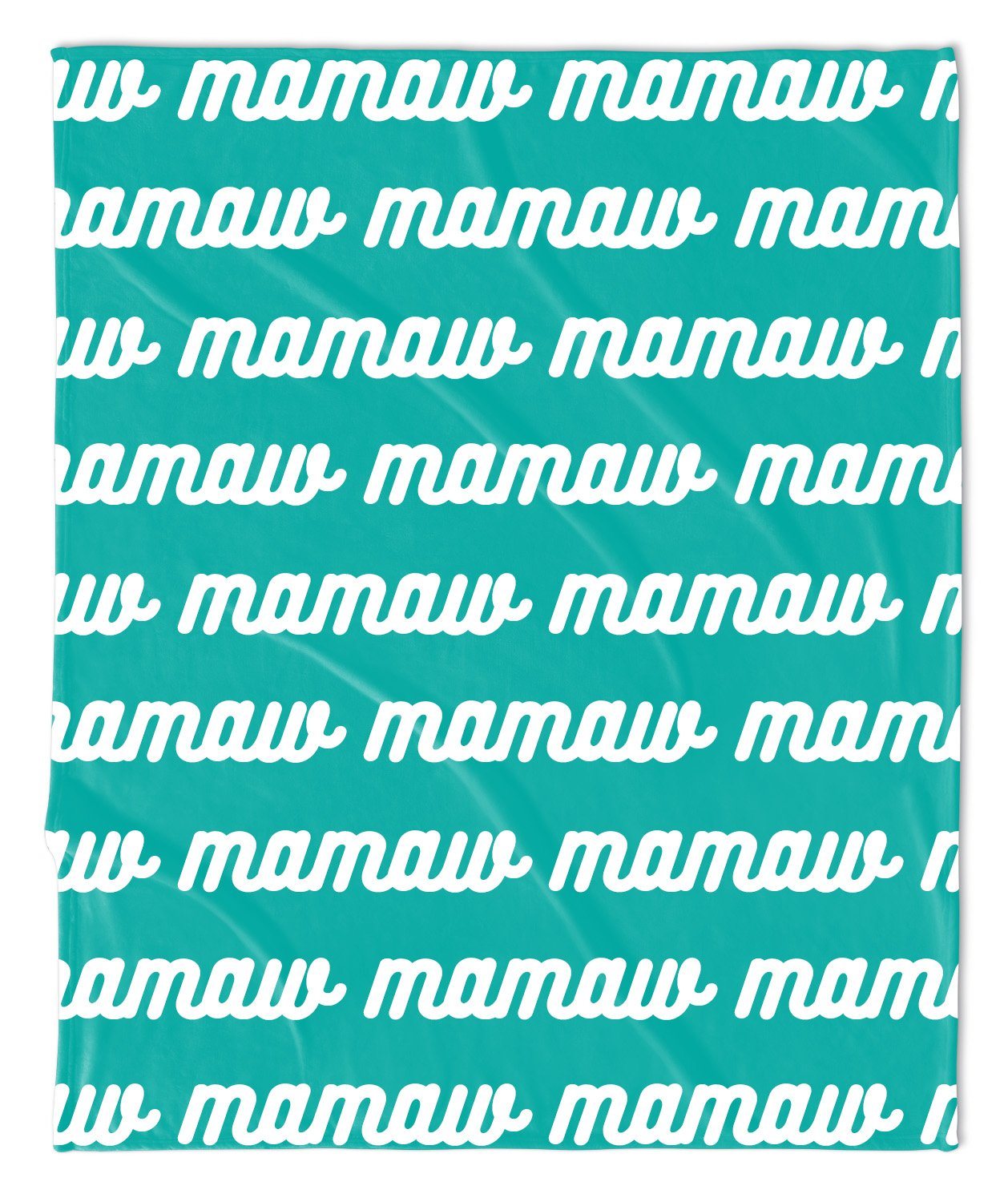 MOTHER'S DAY REPEAT THROW BLANKET -  RETRO CURSIVE