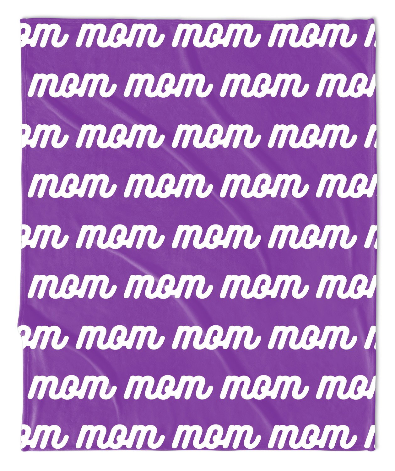 MOTHER'S DAY REPEAT THROW BLANKET -  RETRO CURSIVE