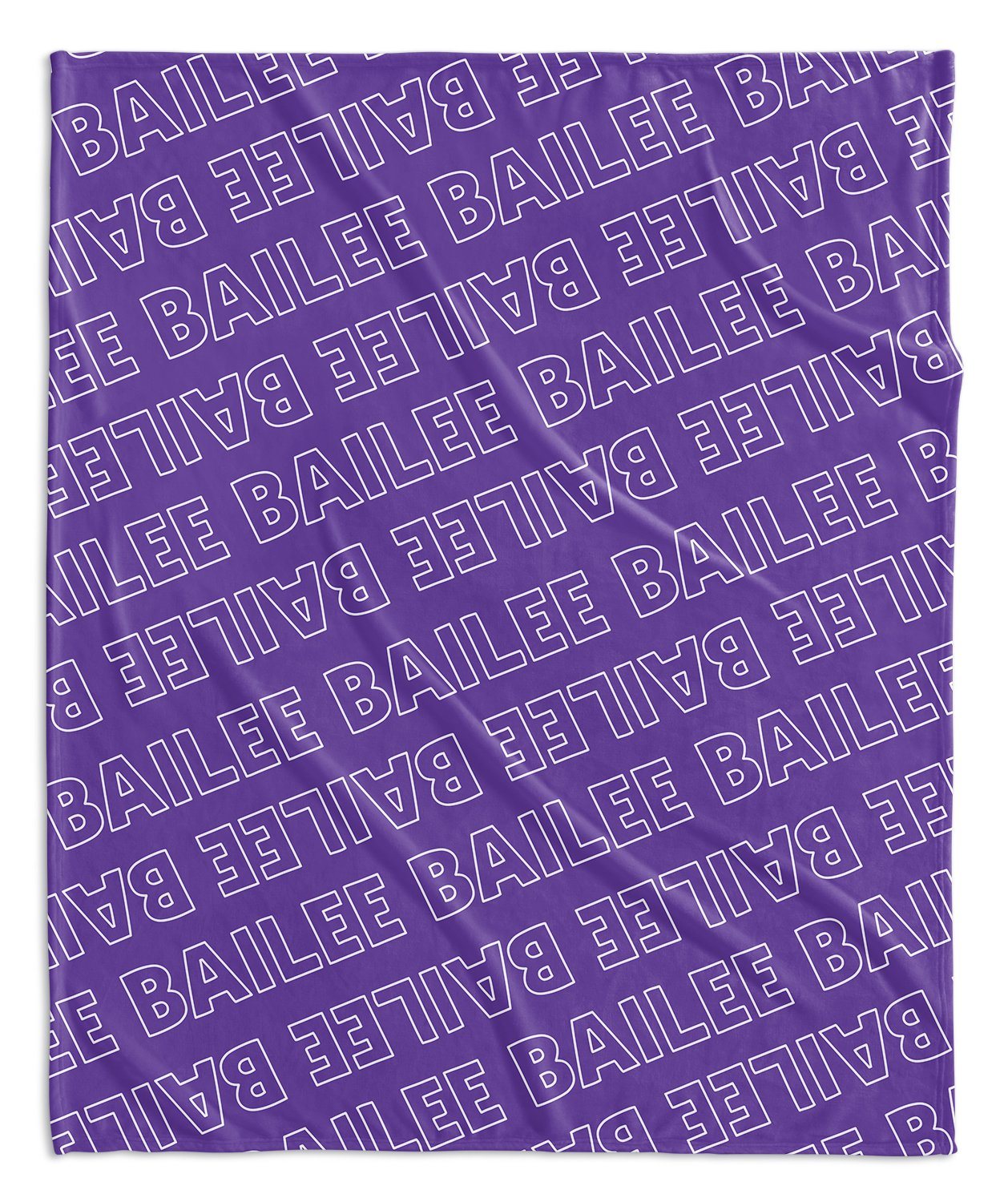 PERSONALIZED NAME BLANKET - OUTLINED