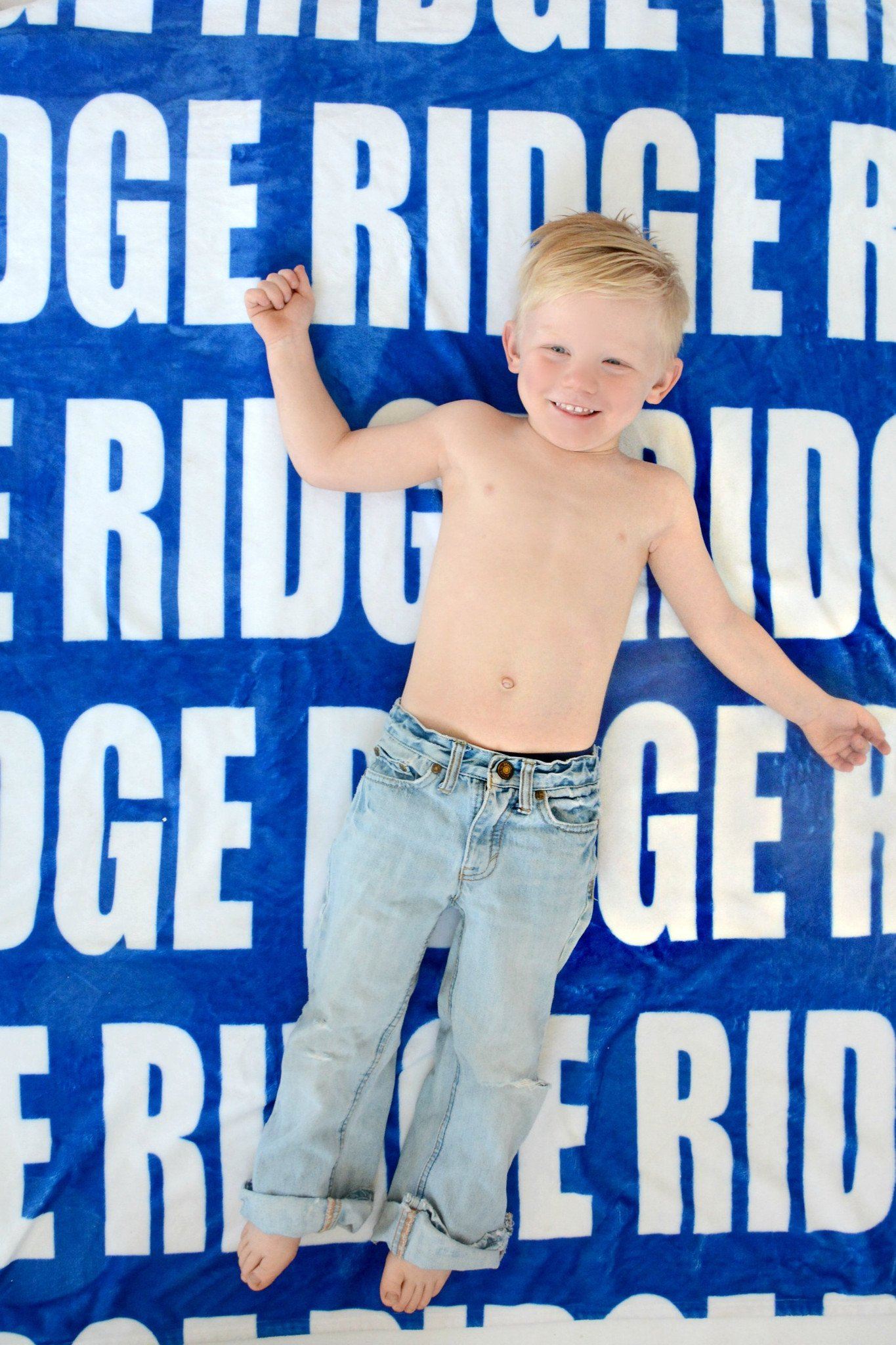 PERSONALIZED NAME BLANKET - BOLD (ALL COLOR OPTIONS)