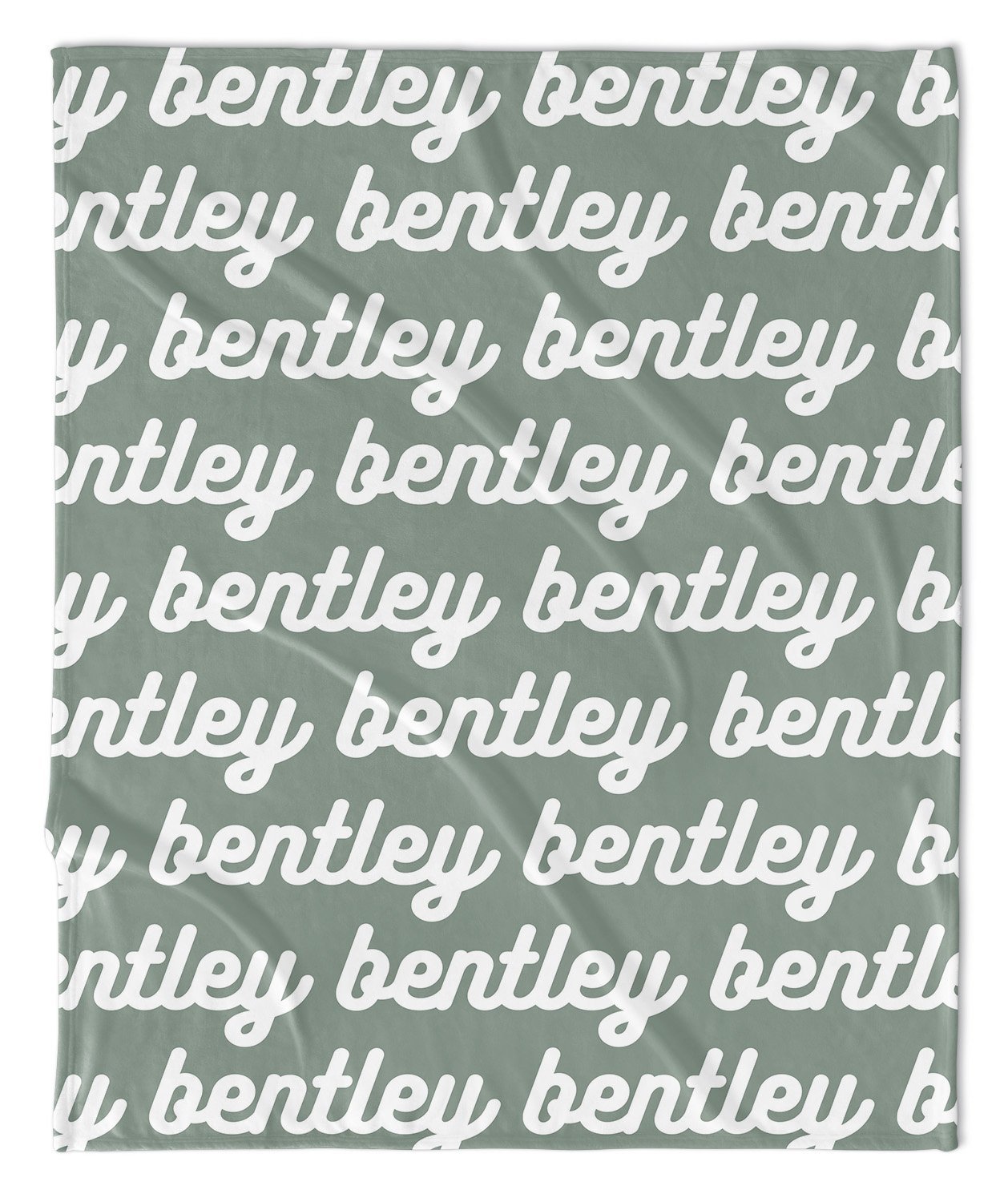 PERSONALIZED NAME BLANKET - RETRO CURSIVE (JEWEL TONE COLOR OPTIONS)