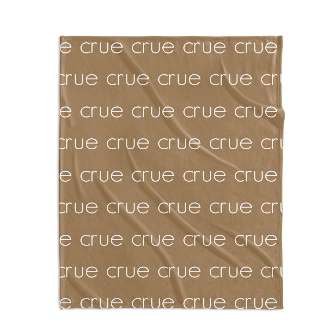 PERSONALIZED NAME BLANKET - LIGHT FONT - BOHO SAND