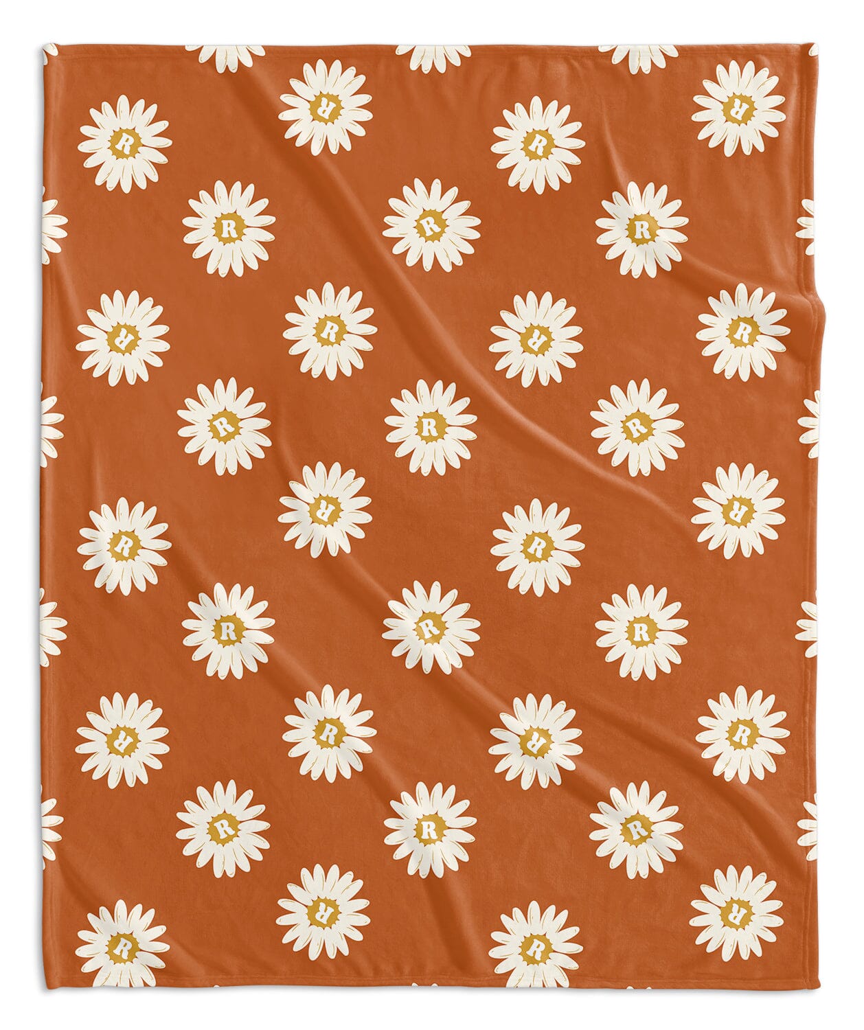 H3 X HB Happy Daisy Monogram Blanket