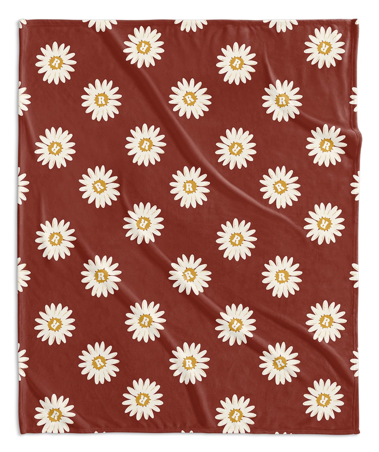 H3 X HB Happy Daisy Monogram Blanket