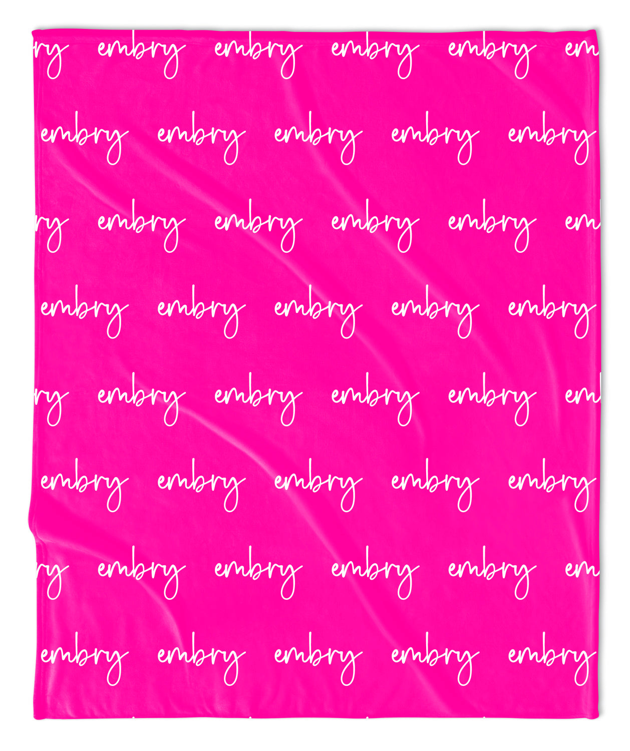 Personalized Name Blanket - Script (ALL COLOR OPTIONS)