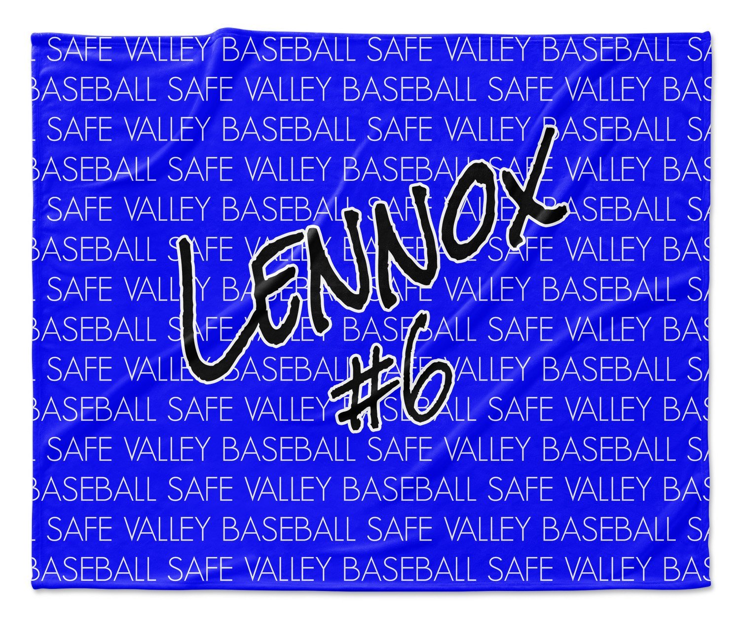 TEAM - NAME & NUMBER PERSONALIZED THROW BLANKET