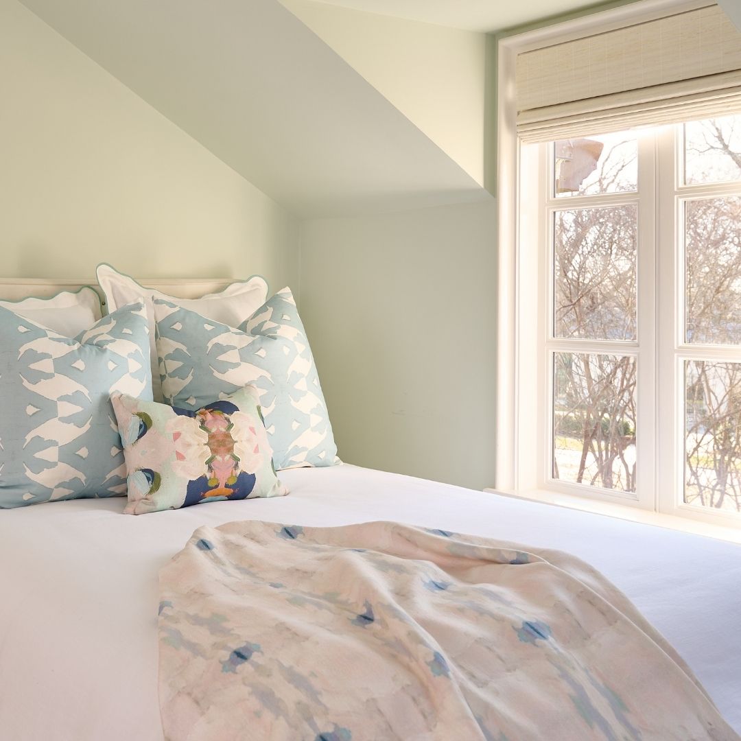 Coral Bay Pale Blue Throw Blanket