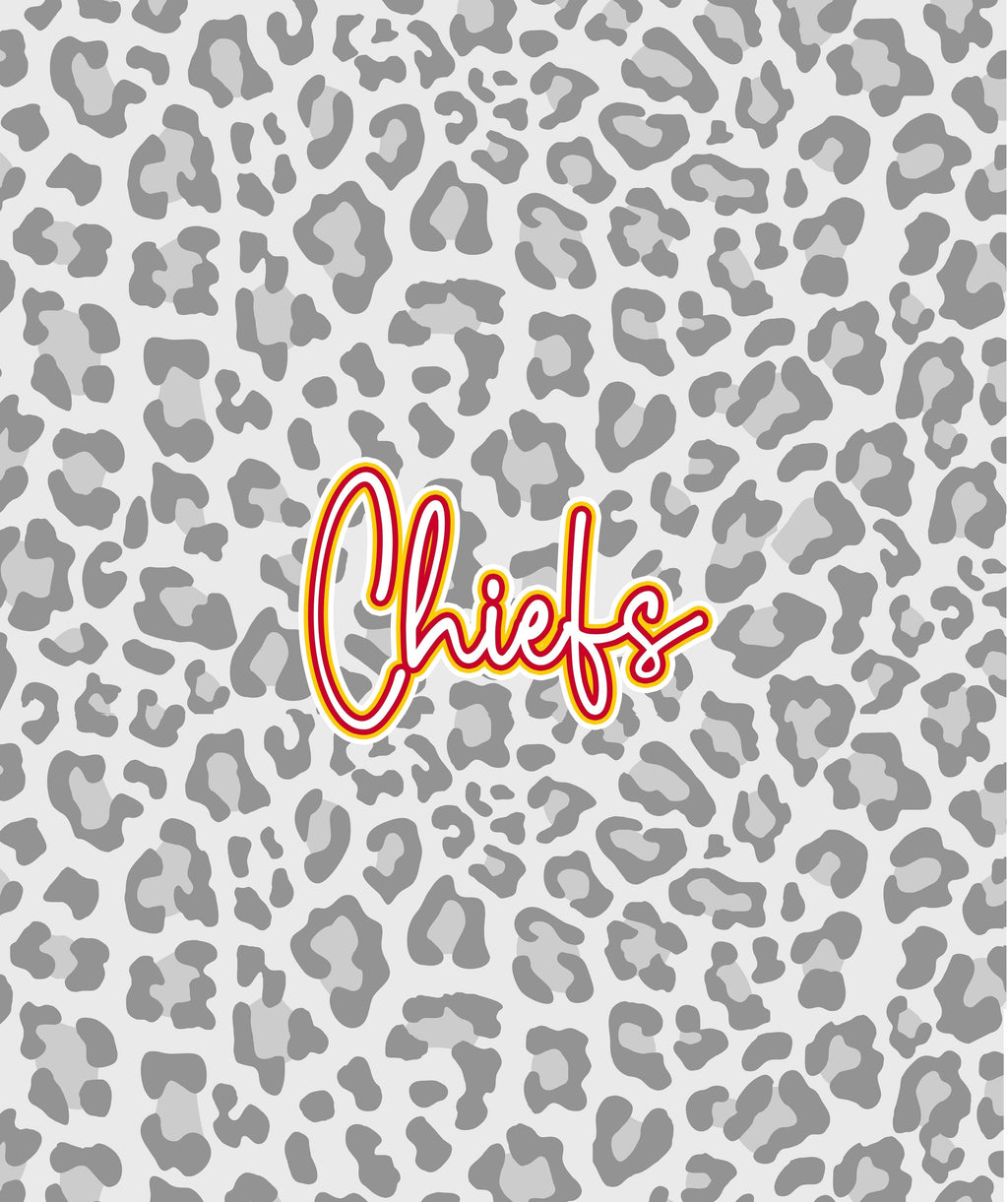 Grey Leopard - Script with 2 Colors