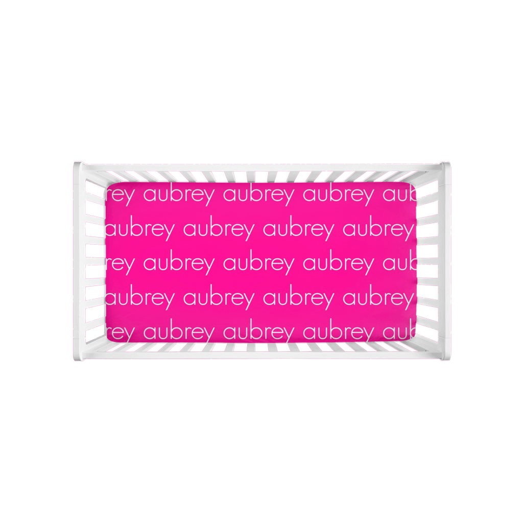 PERSONALIZED MODERN REPEAT CRIB SHEET - LIGHT