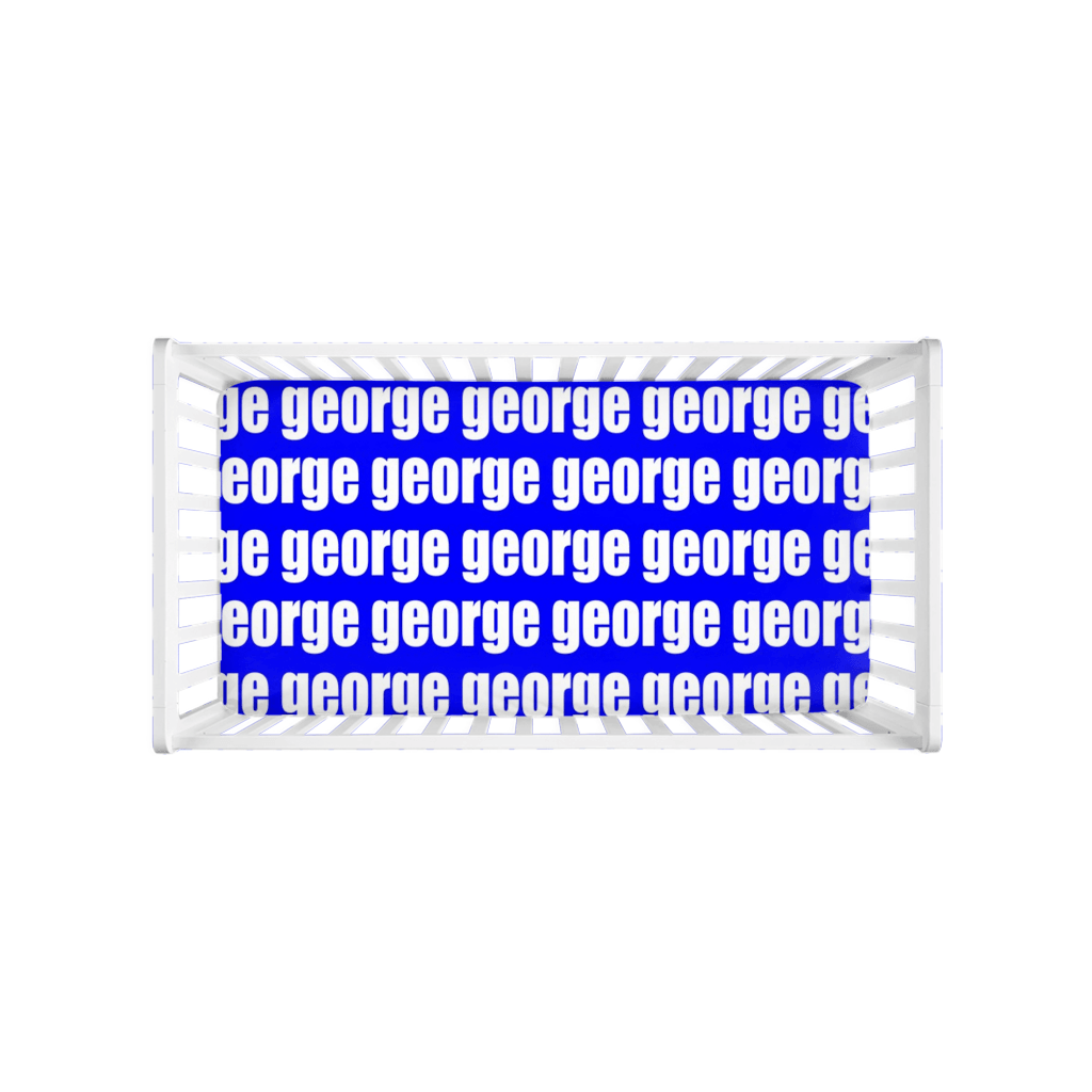 PERSONALIZED MODERN REPEAT CRIB SHEET - BOLD