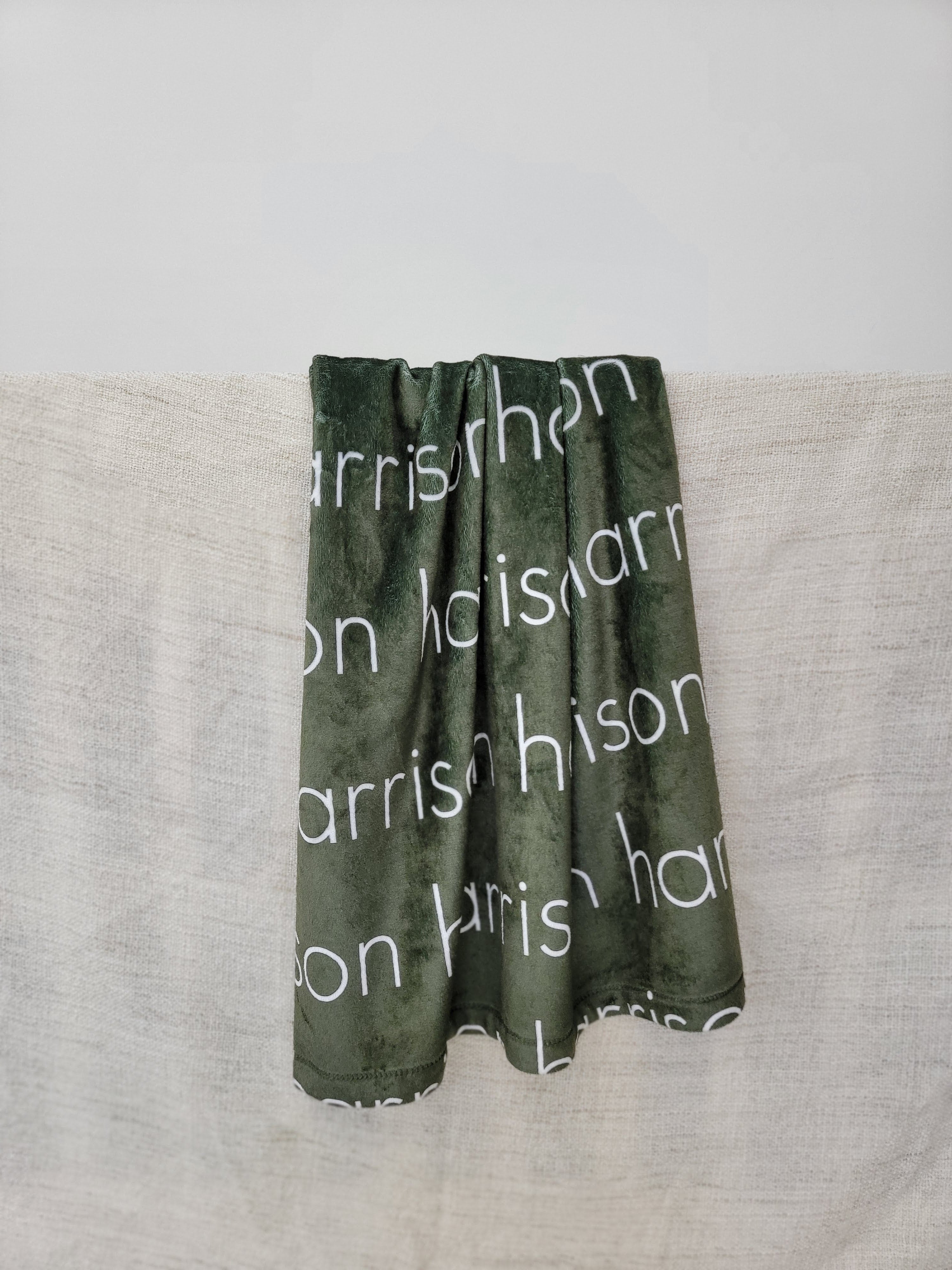 PERSONALIZED NAME BLANKET - LIGHT (BOHO COLOR OPTIONS)