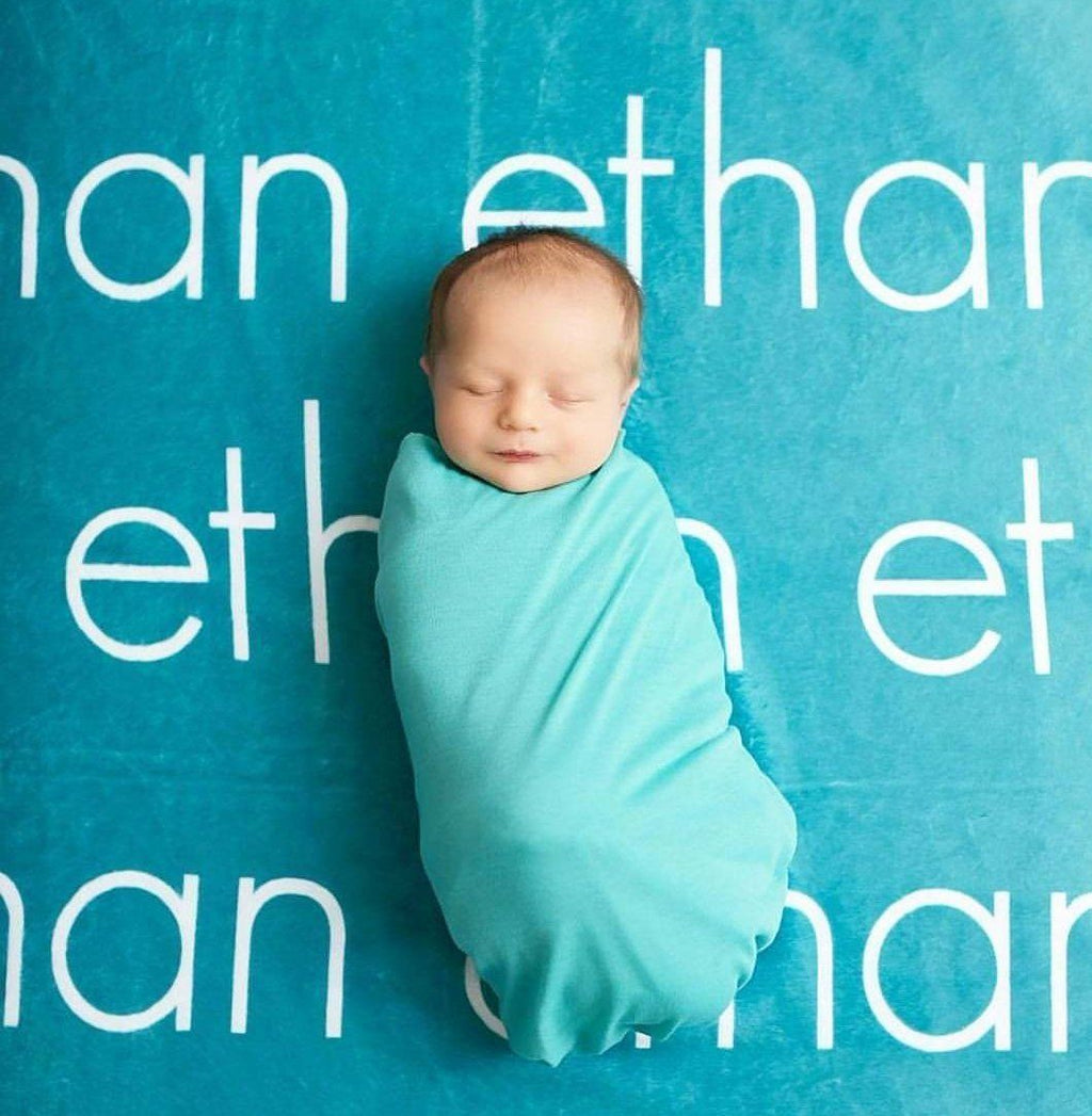 PERSONALIZED NAME BLANKET - LIGHT (ALL COLOR OPTIONS)