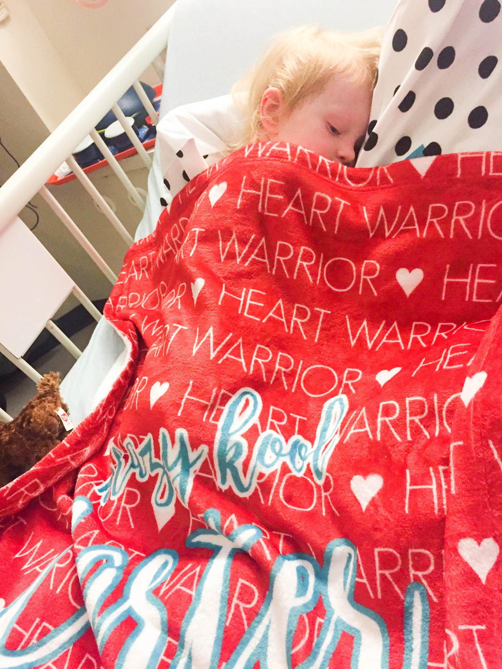 HEART WARRIOR PERSONALIZED BLANKET
