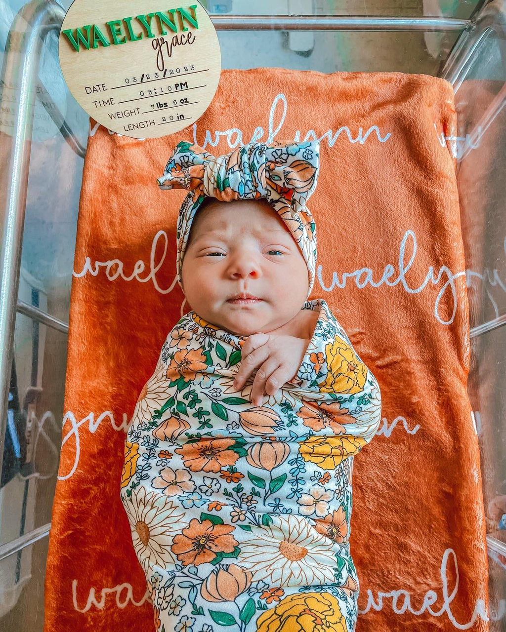 PERSONALIZED NAME BLANKET - SCRIPT (BOHO COLOR OPTIONS)