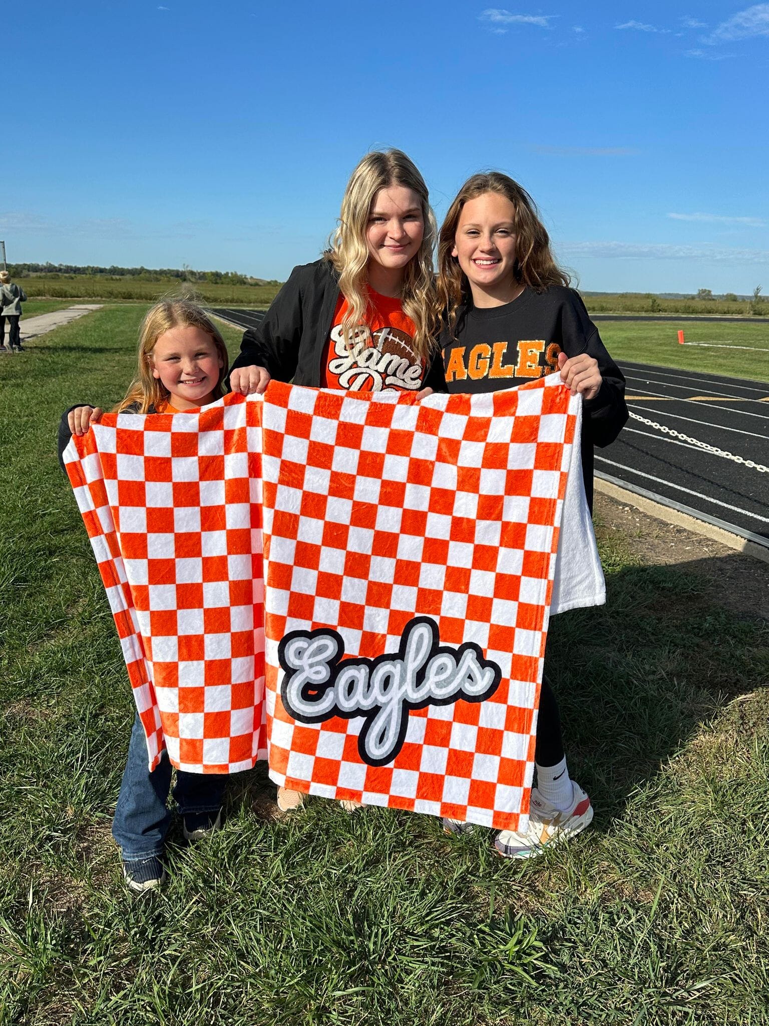Checkered Mascot Blanket