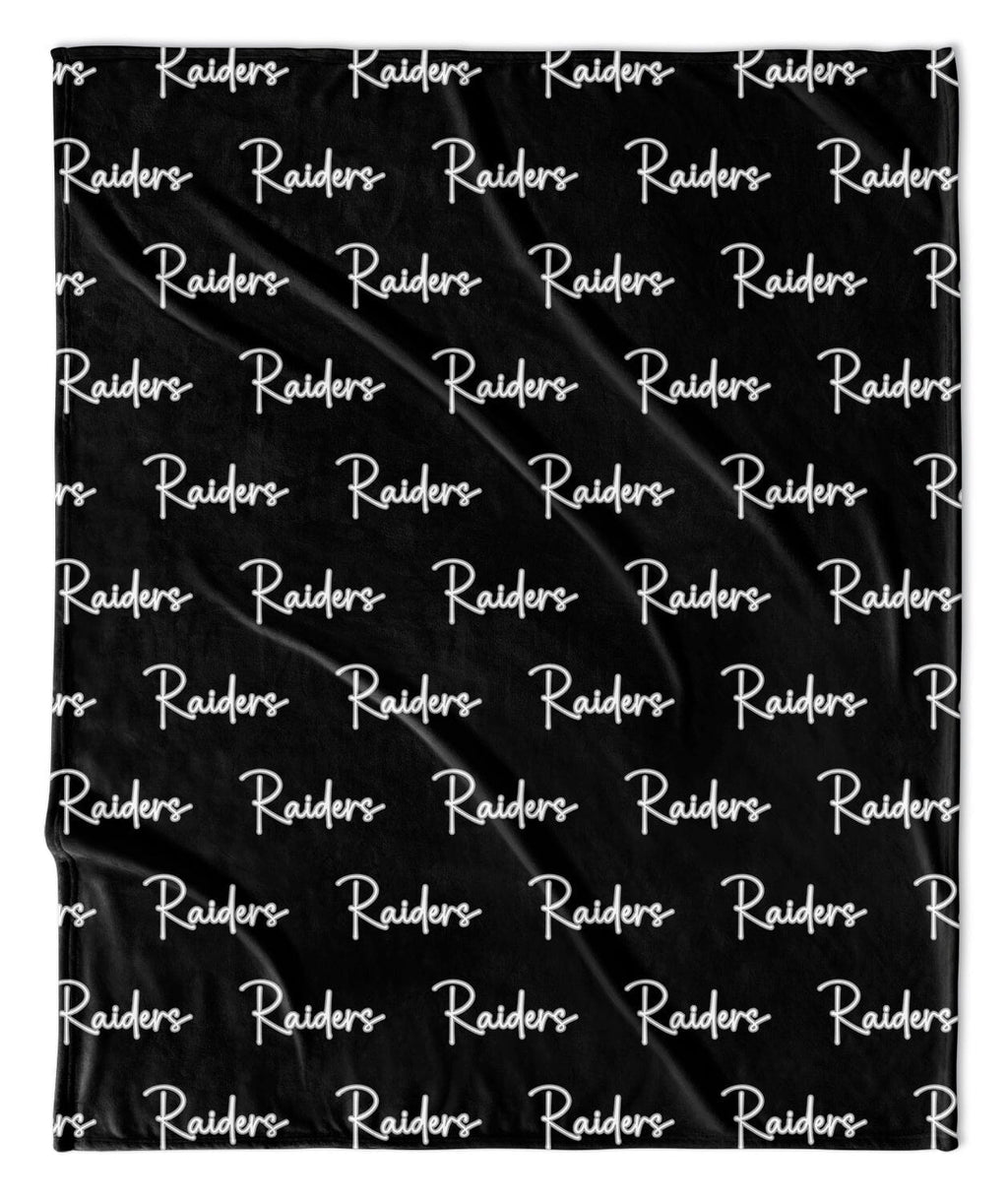 Cursive Repeat Mascot Blanket