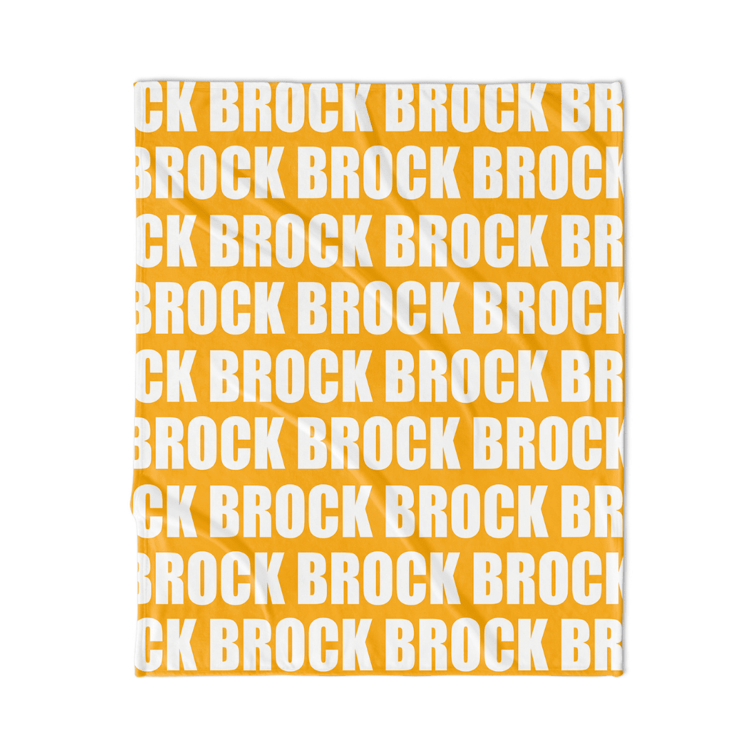 PERSONALIZED NAME BLANKET - BOLD FONT - TROPICAL TANGERINE