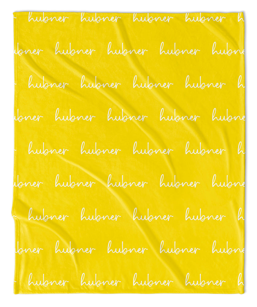 Personalized Name Blanket - Script (ALL COLOR OPTIONS)